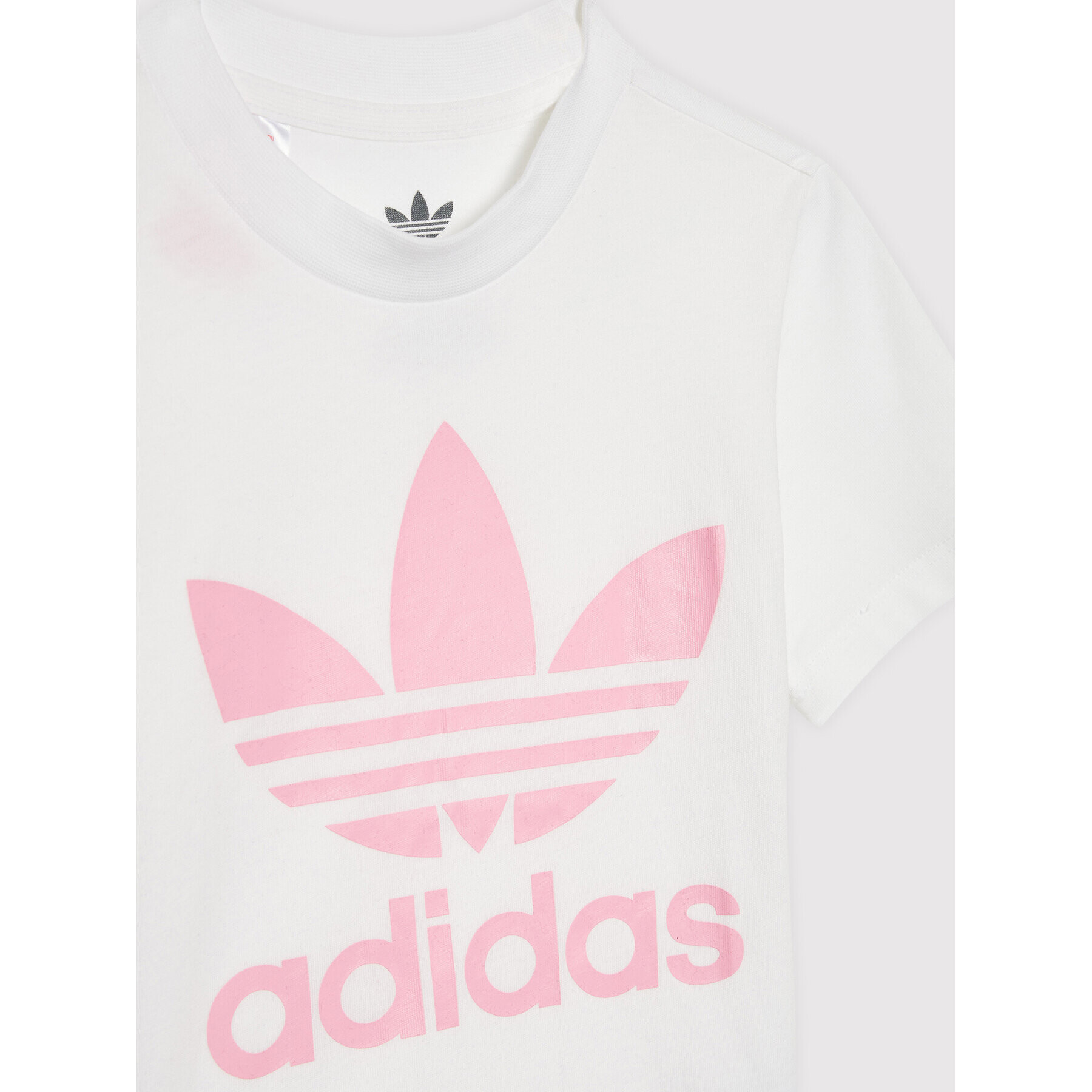 adidas Комплект тишърт и спортни шорти Tee Set HE4658 Бял Regular Fit - Pepit.bg