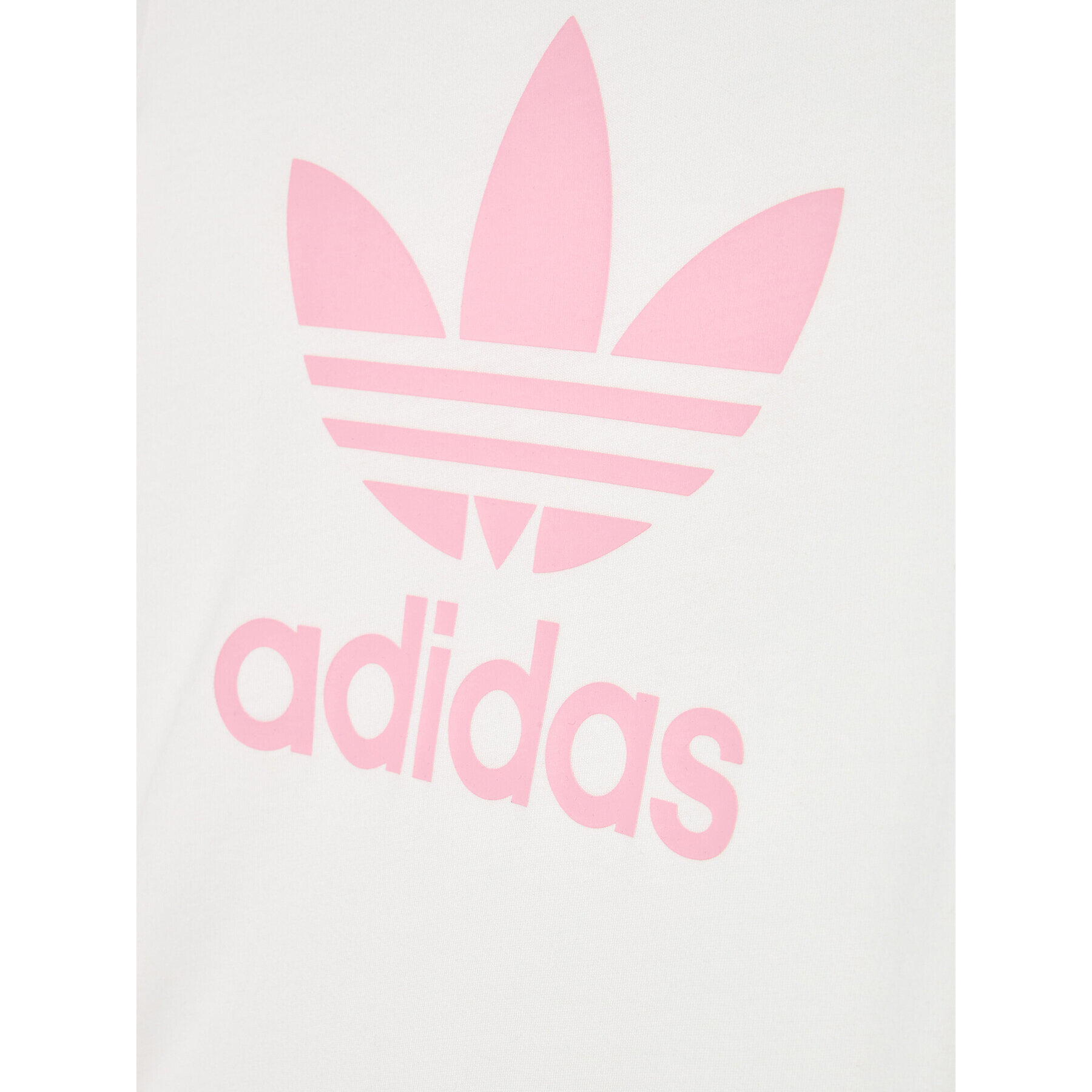 adidas Комплект тишърт и спортни шорти Trefoil HC9507 Бял Regular Fit - Pepit.bg