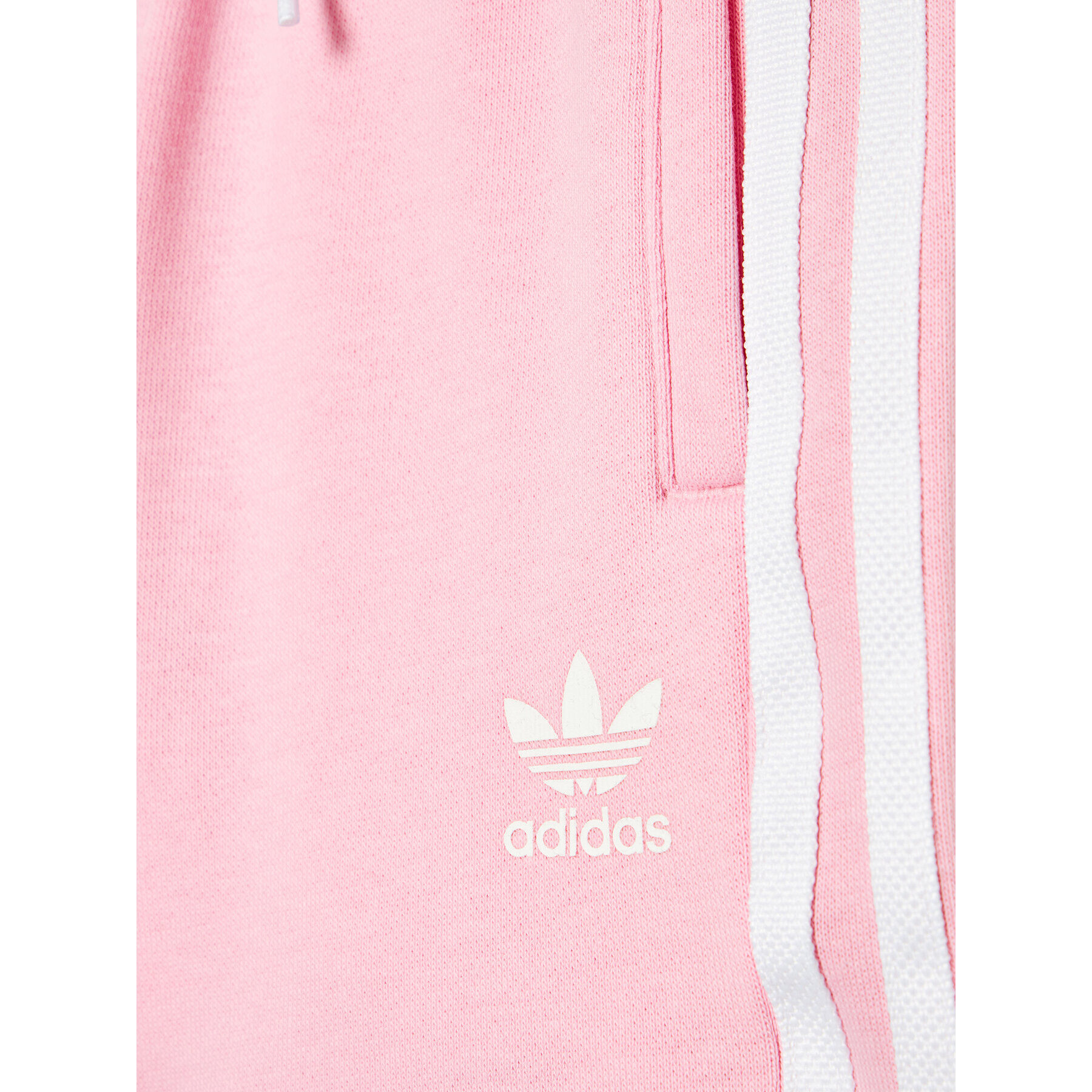 adidas Комплект тишърт и спортни шорти Trefoil HC9507 Бял Regular Fit - Pepit.bg