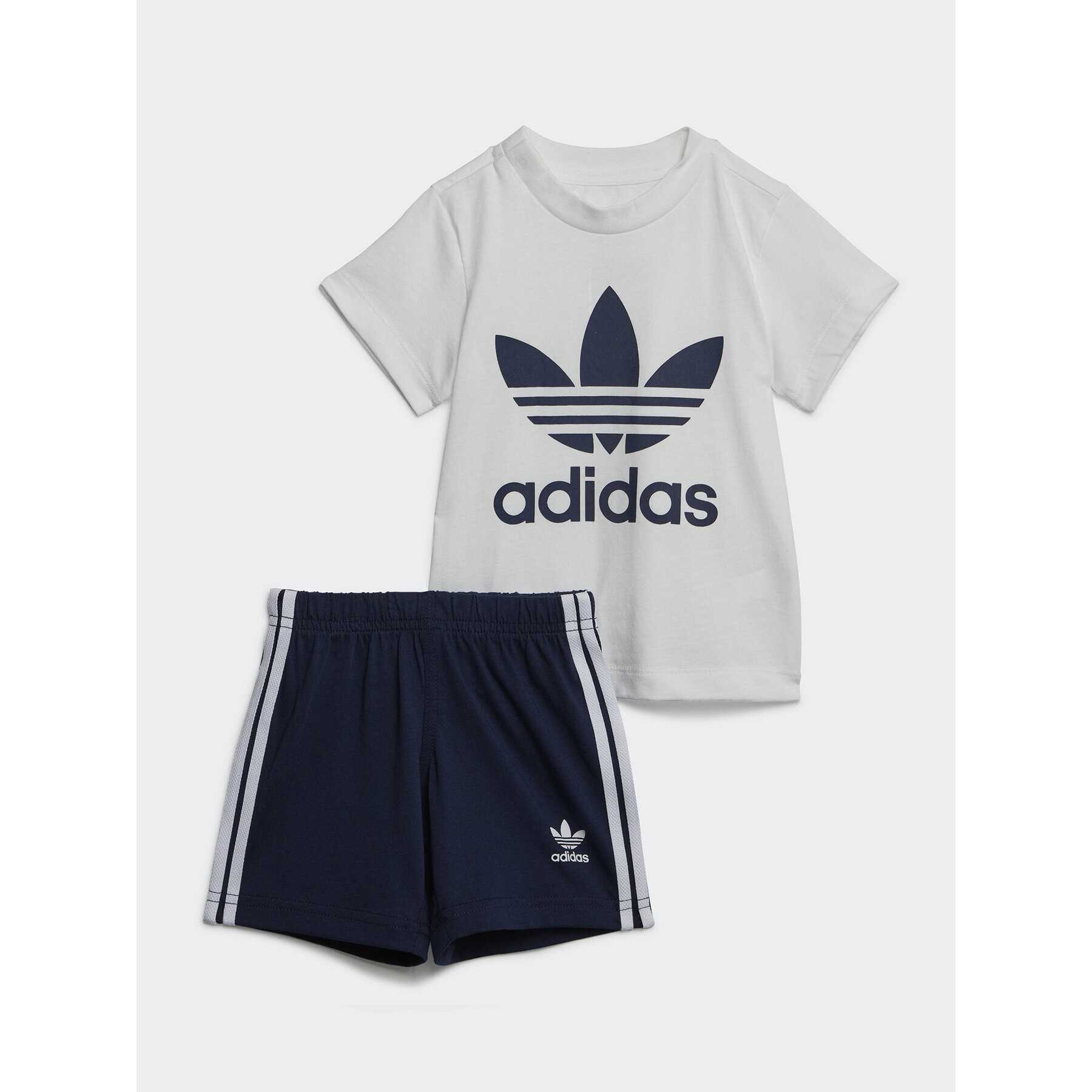 adidas Комплект тишърт и спортни шорти Trefoil Shorts Tee Set IB8638 Син Regular Fit - Pepit.bg