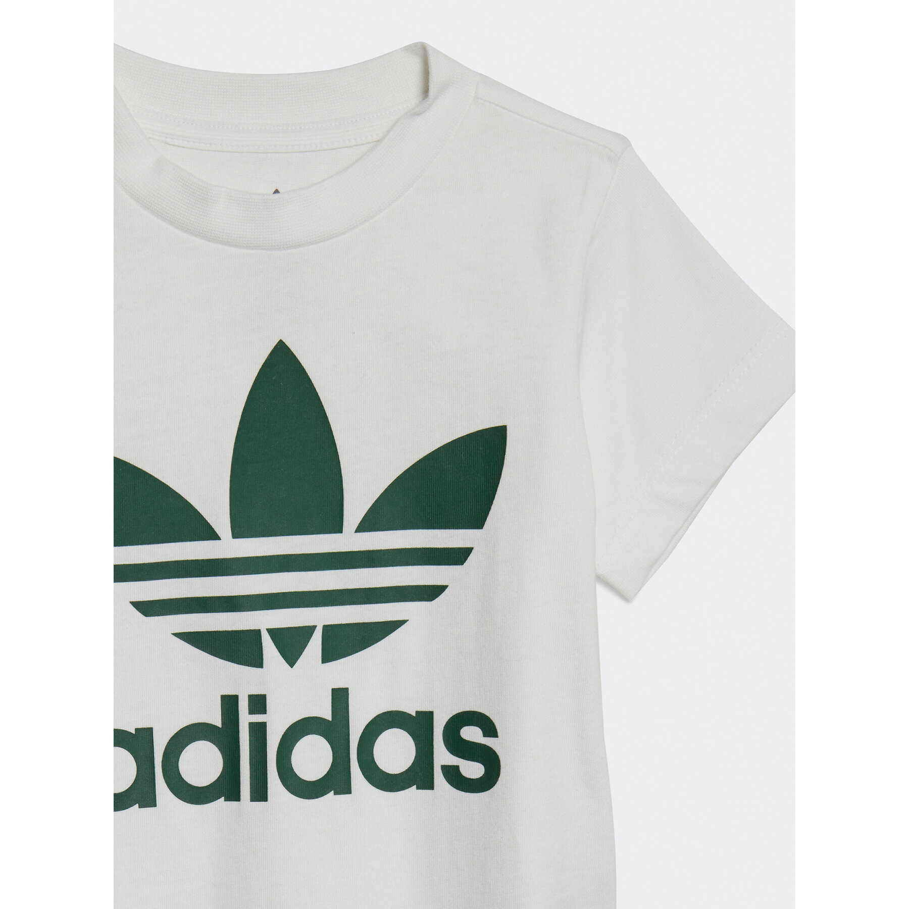 adidas Комплект тишърт и спортни шорти Trefoil Shorts Tee Set IB8643 Зелен Regular Fit - Pepit.bg