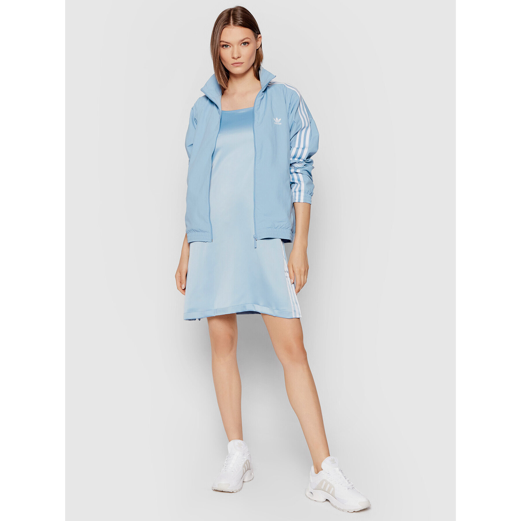 adidas Лятна рокля adicolor Classics Satin H37804 Син Regular Fit - Pepit.bg