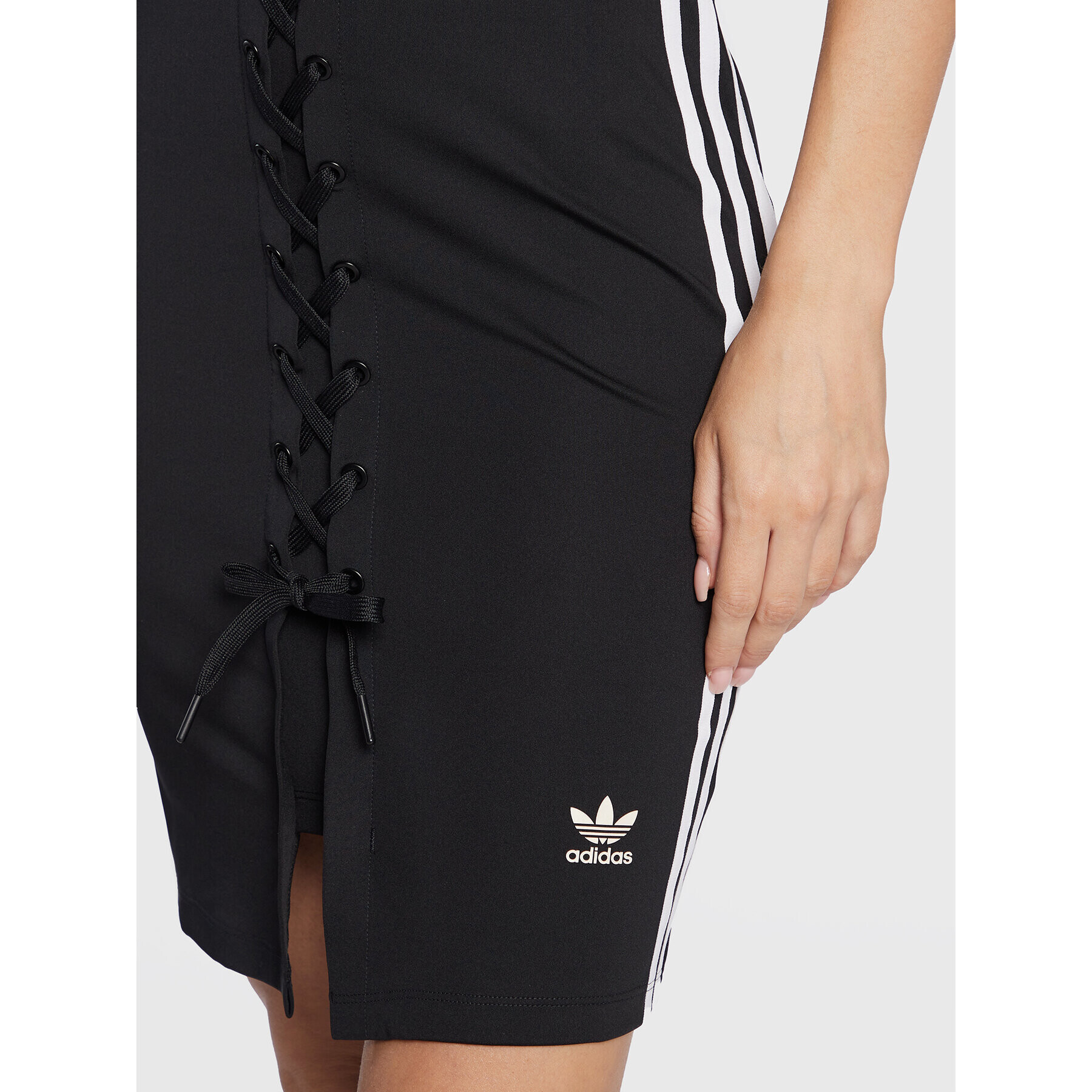 adidas Лятна рокля Always Original Laced Strap HK5084 Черен Slim Fit - Pepit.bg