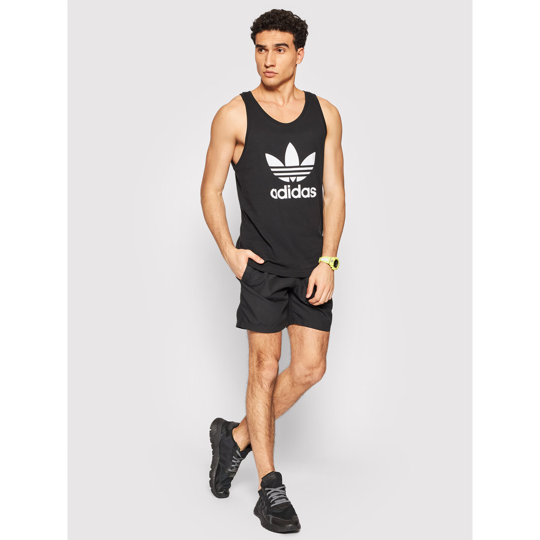 adidas Мъжки топ adicolor Classics Trefoil H06634 Черен Regular Fit - Pepit.bg