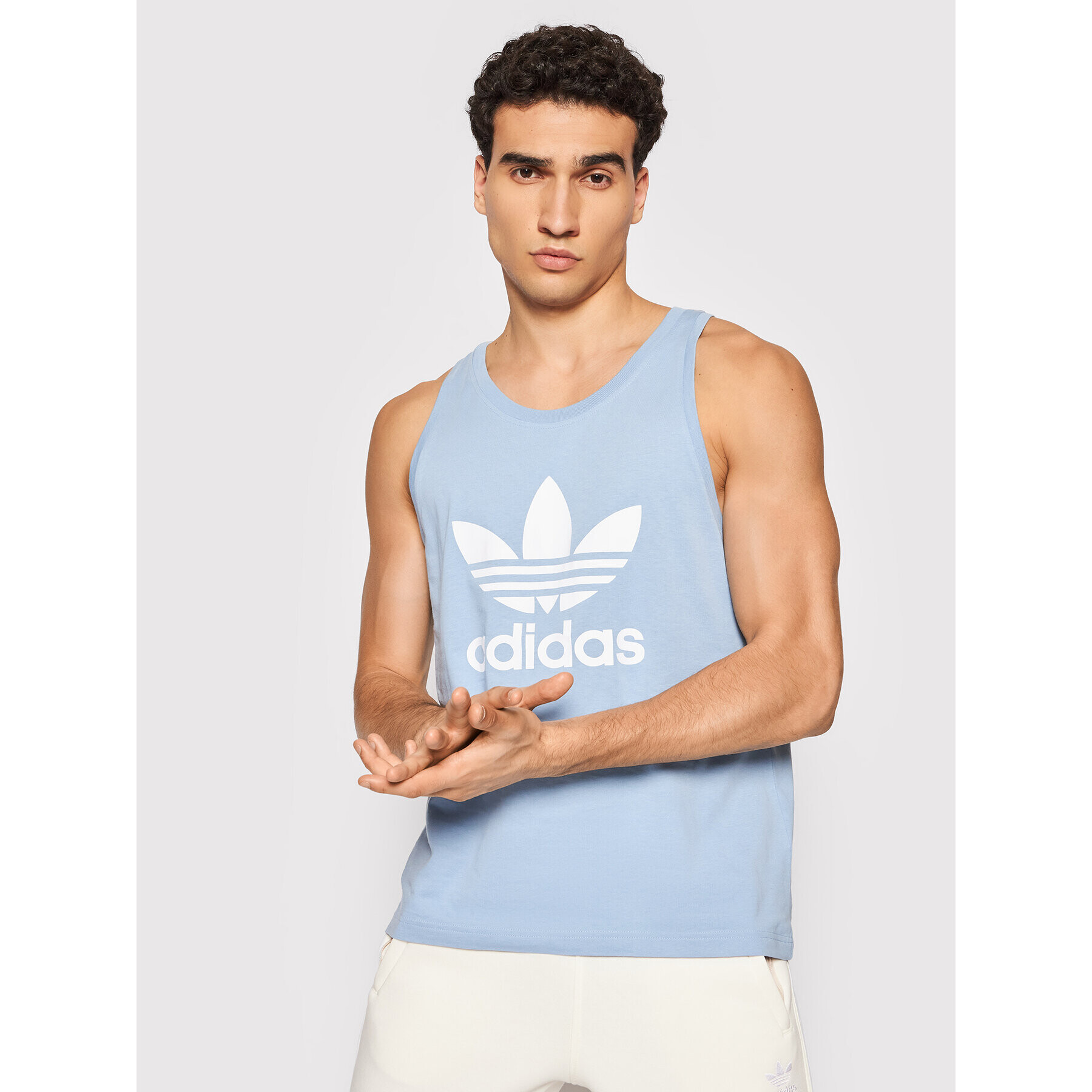 adidas Мъжки топ adicolor Classics Trefoil H06635 Син Regular Fit - Pepit.bg