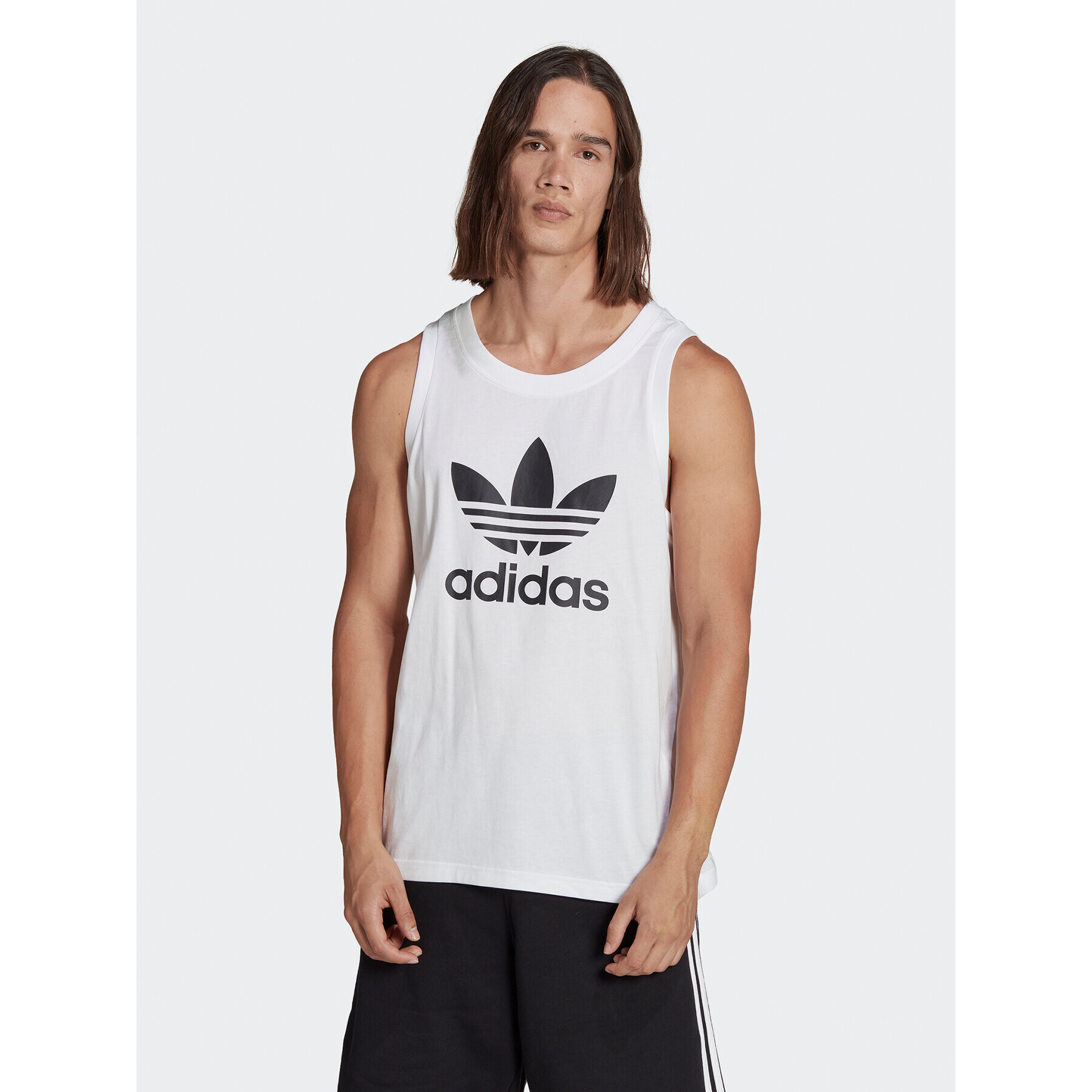 adidas Мъжки топ adicolor Classics Trefoil IA4808 Бял Regular Fit - Pepit.bg