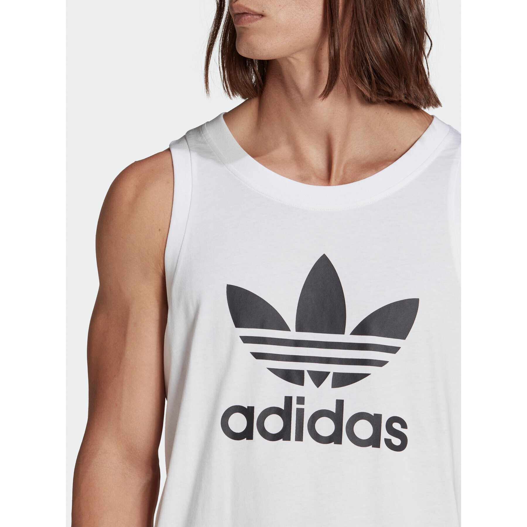 adidas Мъжки топ adicolor Classics Trefoil IA4808 Бял Regular Fit - Pepit.bg