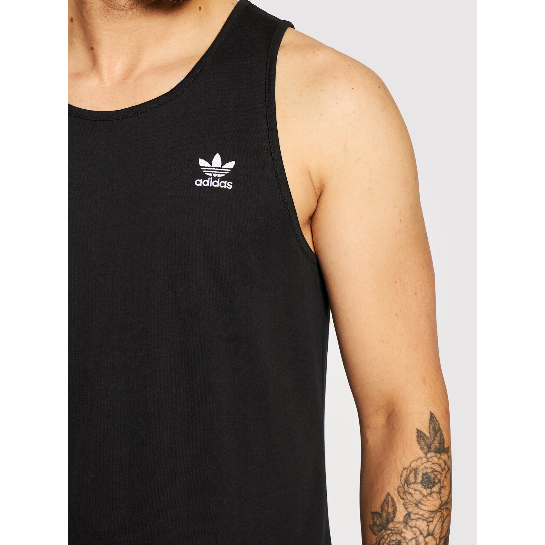 adidas Мъжки топ adicolor Essentials Trefoil H35498 Черен Regular Fit - Pepit.bg