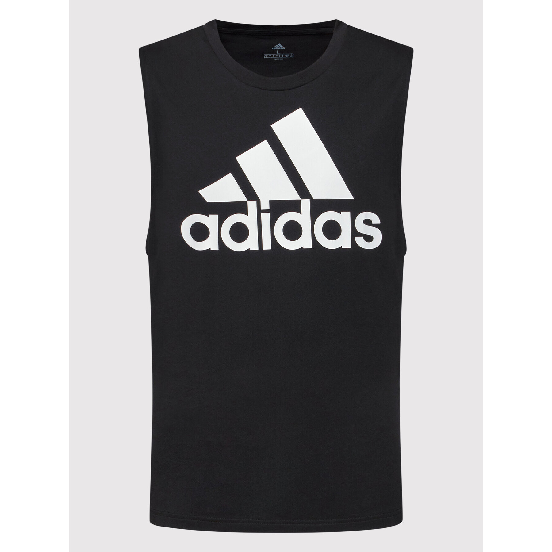 adidas Мъжки топ Essentials Big Logo GR9599 Черен Regular Fit - Pepit.bg