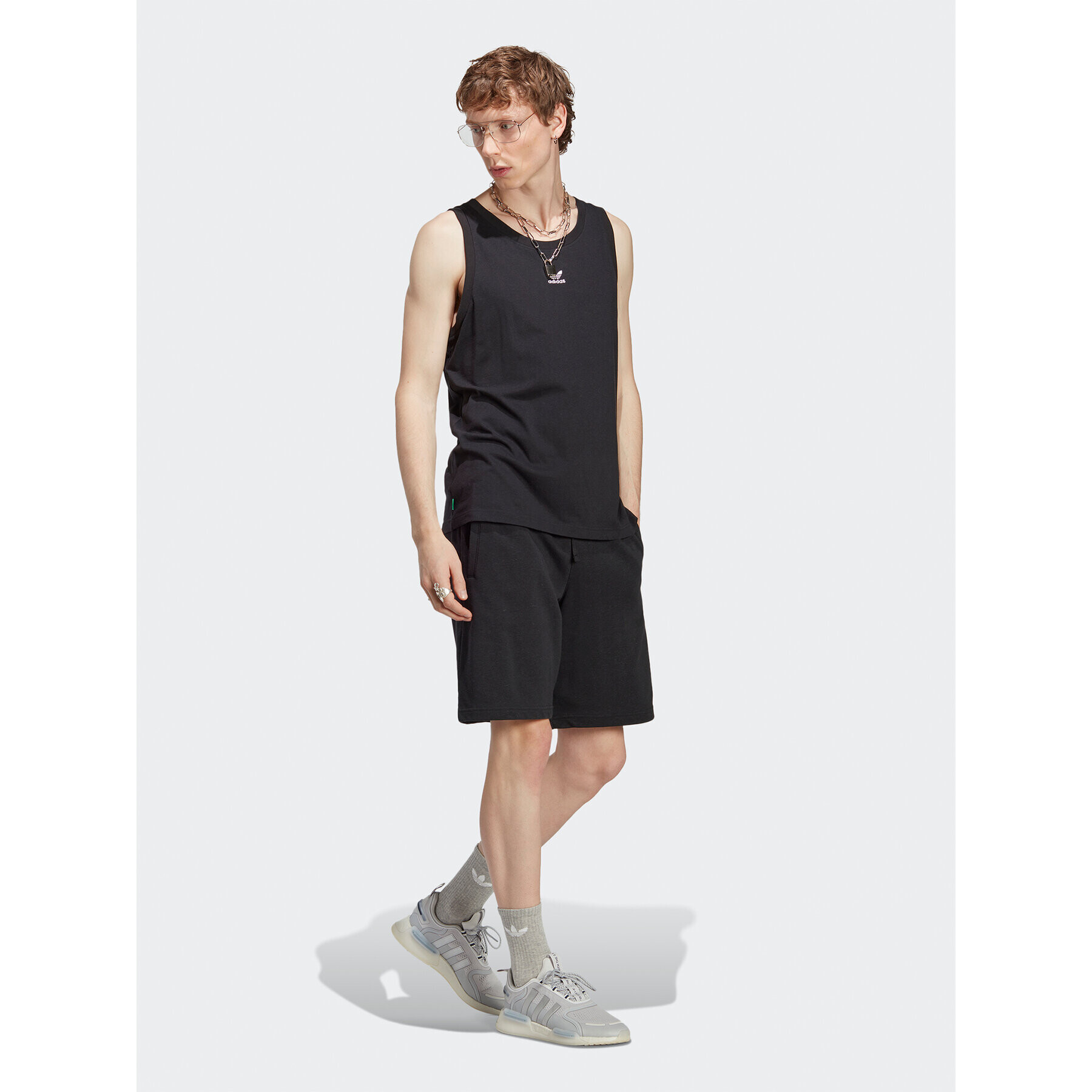 adidas Мъжки топ Essentials+ Made With Hemp Tank Top HR8619 Черен Slim Fit - Pepit.bg