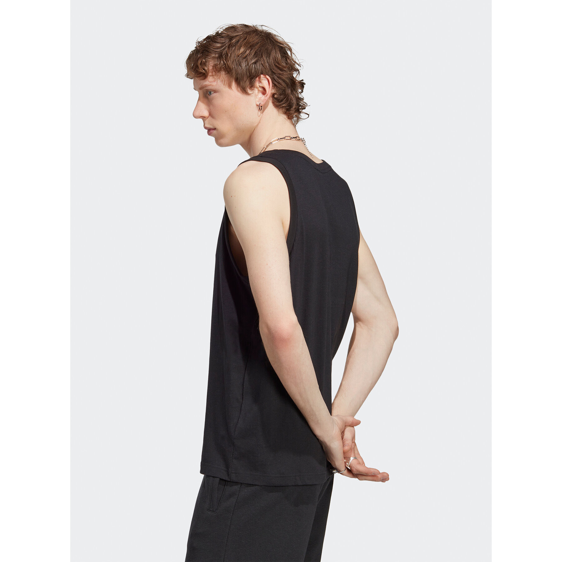 adidas Мъжки топ Essentials+ Made With Hemp Tank Top HR8619 Черен Slim Fit - Pepit.bg