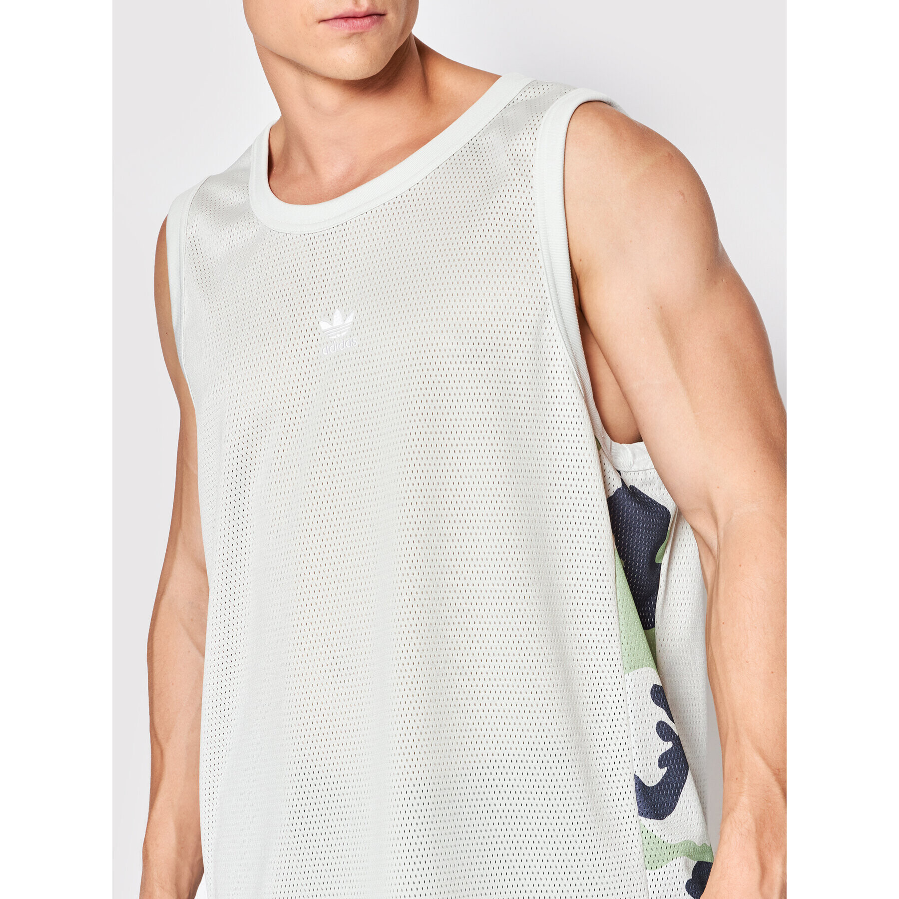 adidas Мъжки топ Graphic Camo Basketball HF4890 Бежов Regular Fit - Pepit.bg