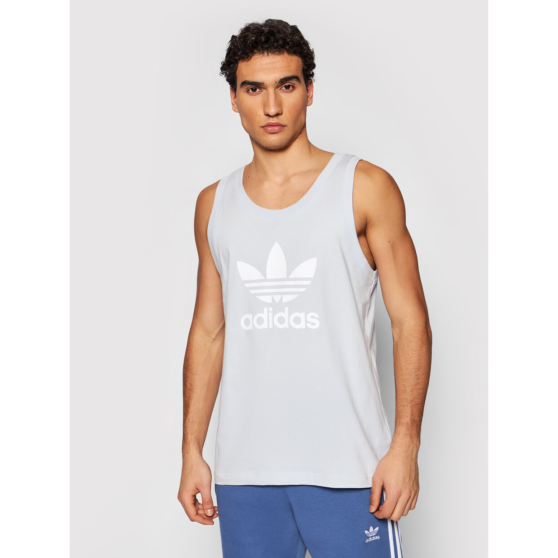 adidas Мъжки топ Trefoil GN3488 Син Regular Fit - Pepit.bg
