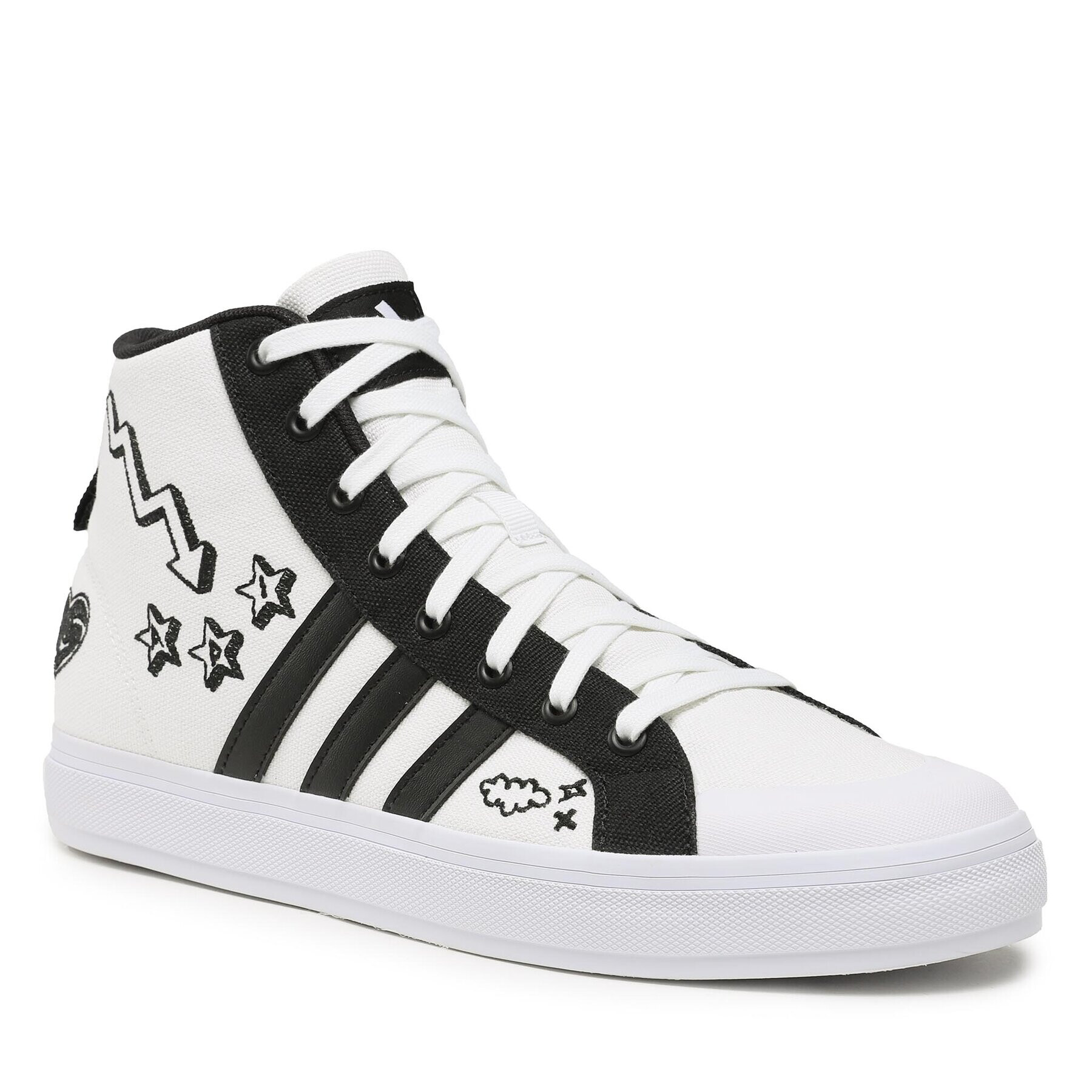adidas Обувки Bravada 2.0 Mid ID7353 Бял - Pepit.bg