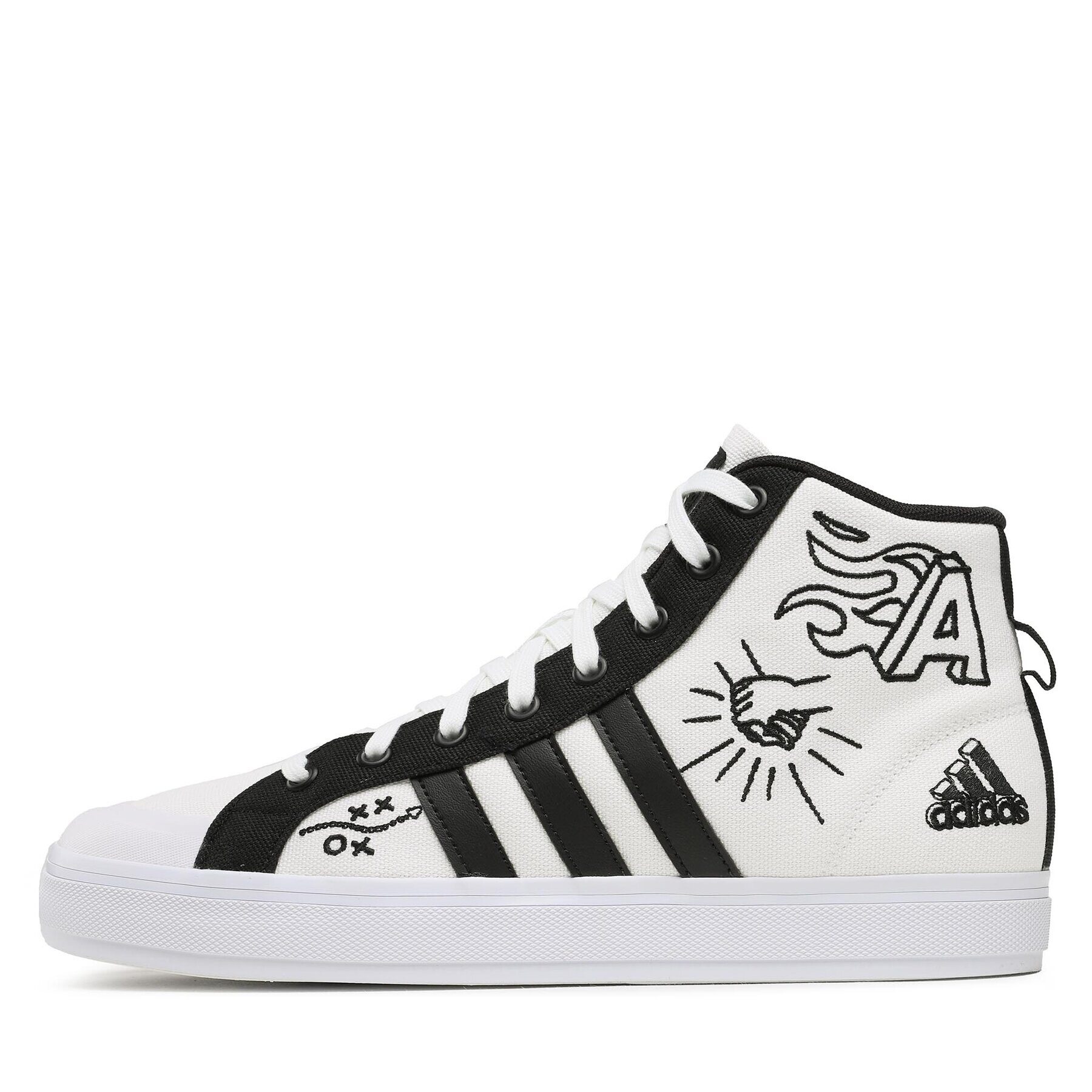adidas Обувки Bravada 2.0 Mid ID7353 Бял - Pepit.bg