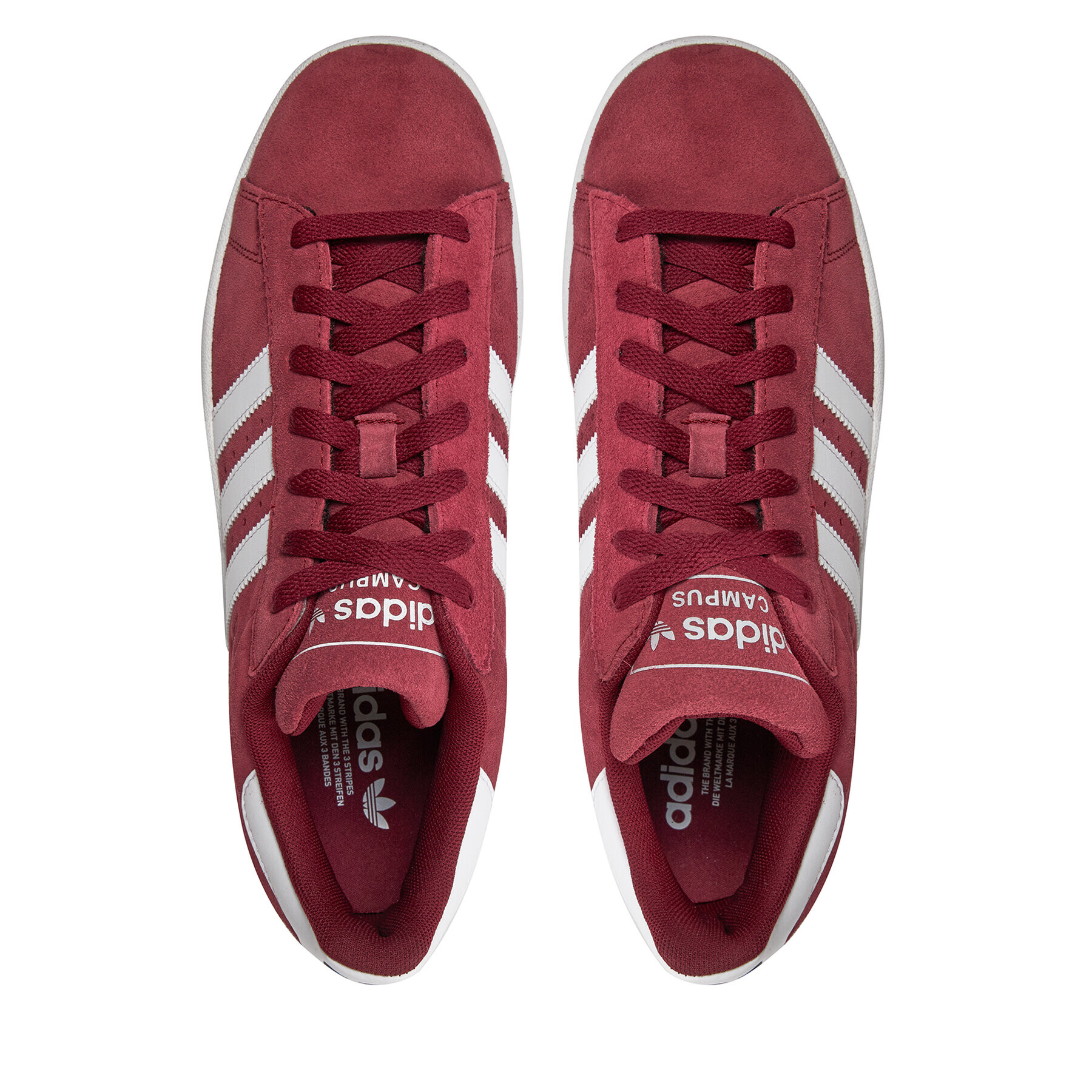 adidas Обувки Campus 2 ID9842 Бордо - Pepit.bg