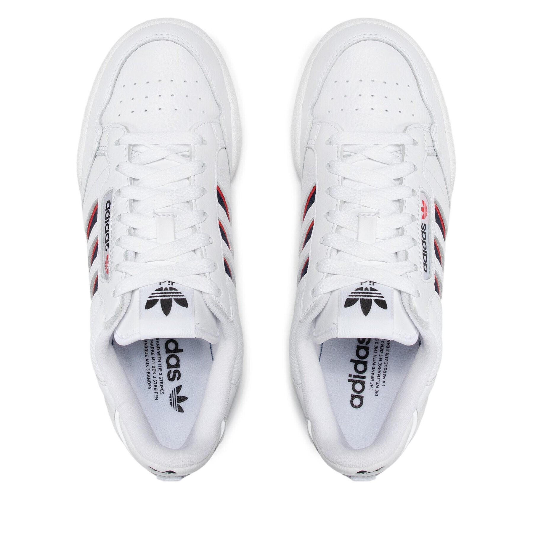 adidas Обувки Continental 80 Stripes FX5090 Бял - Pepit.bg