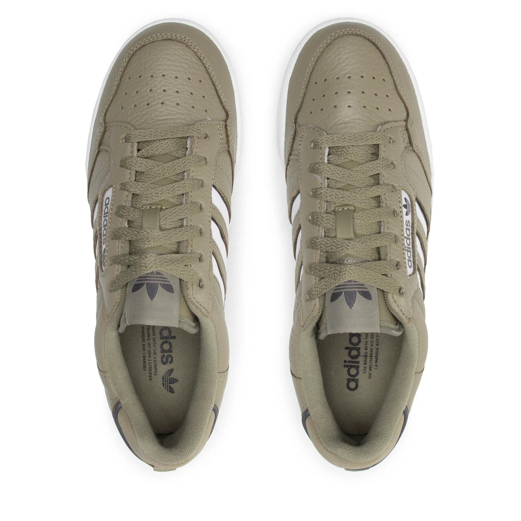 adidas Обувки Continental 80 Stripes GZ6264 Зелен - Pepit.bg