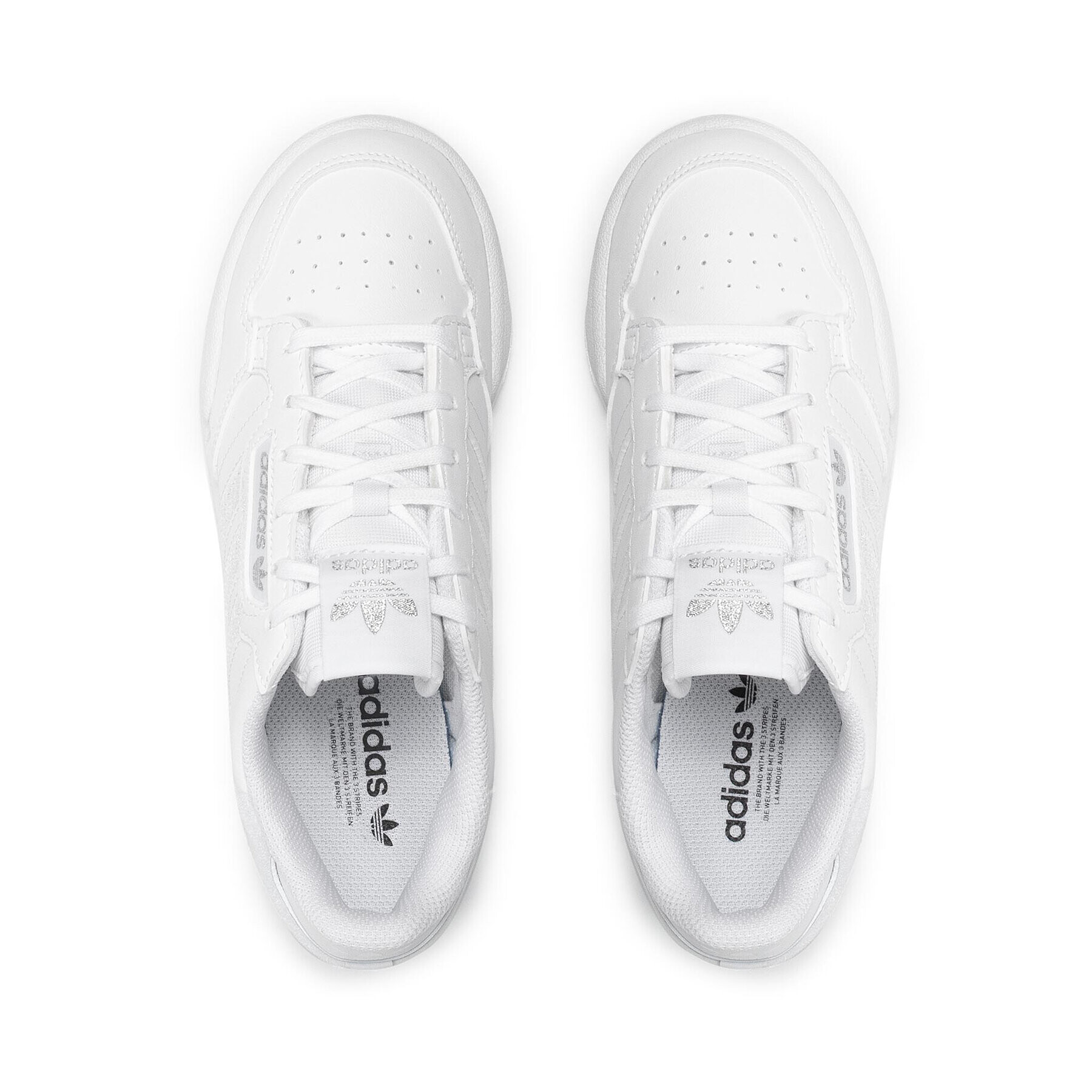 adidas Обувки Continental 80 Stripes J Q47341 Бял - Pepit.bg