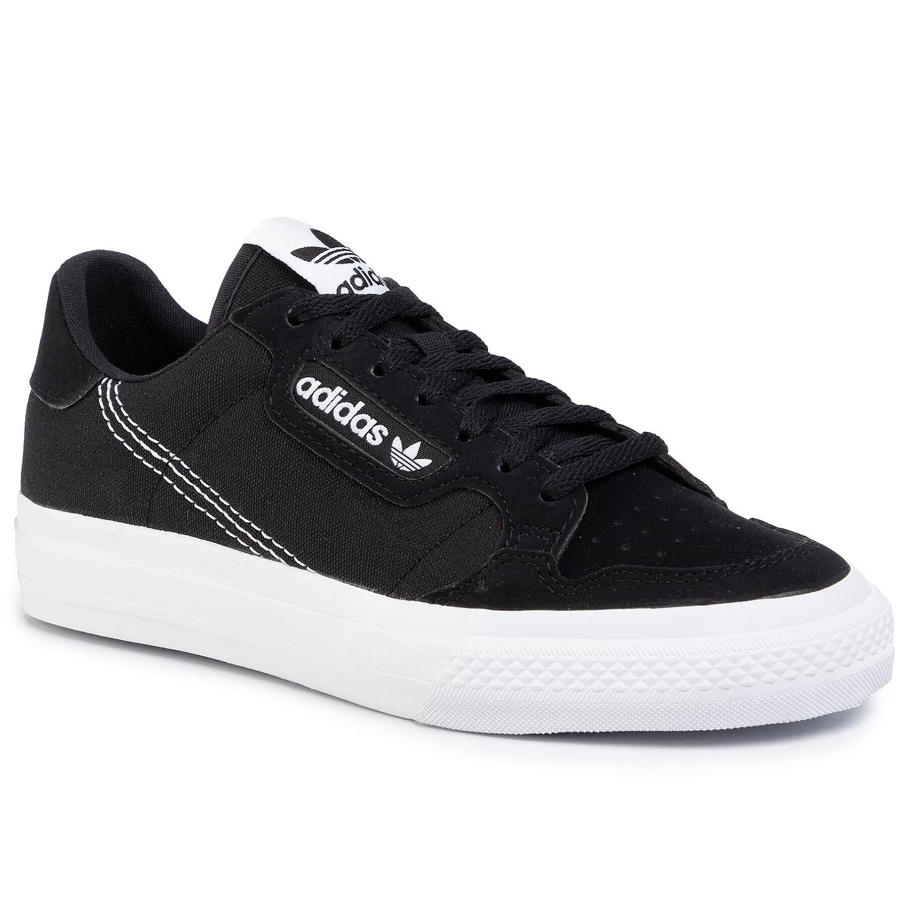 adidas Обувки Continental Vulc J EF9451 Черен - Pepit.bg