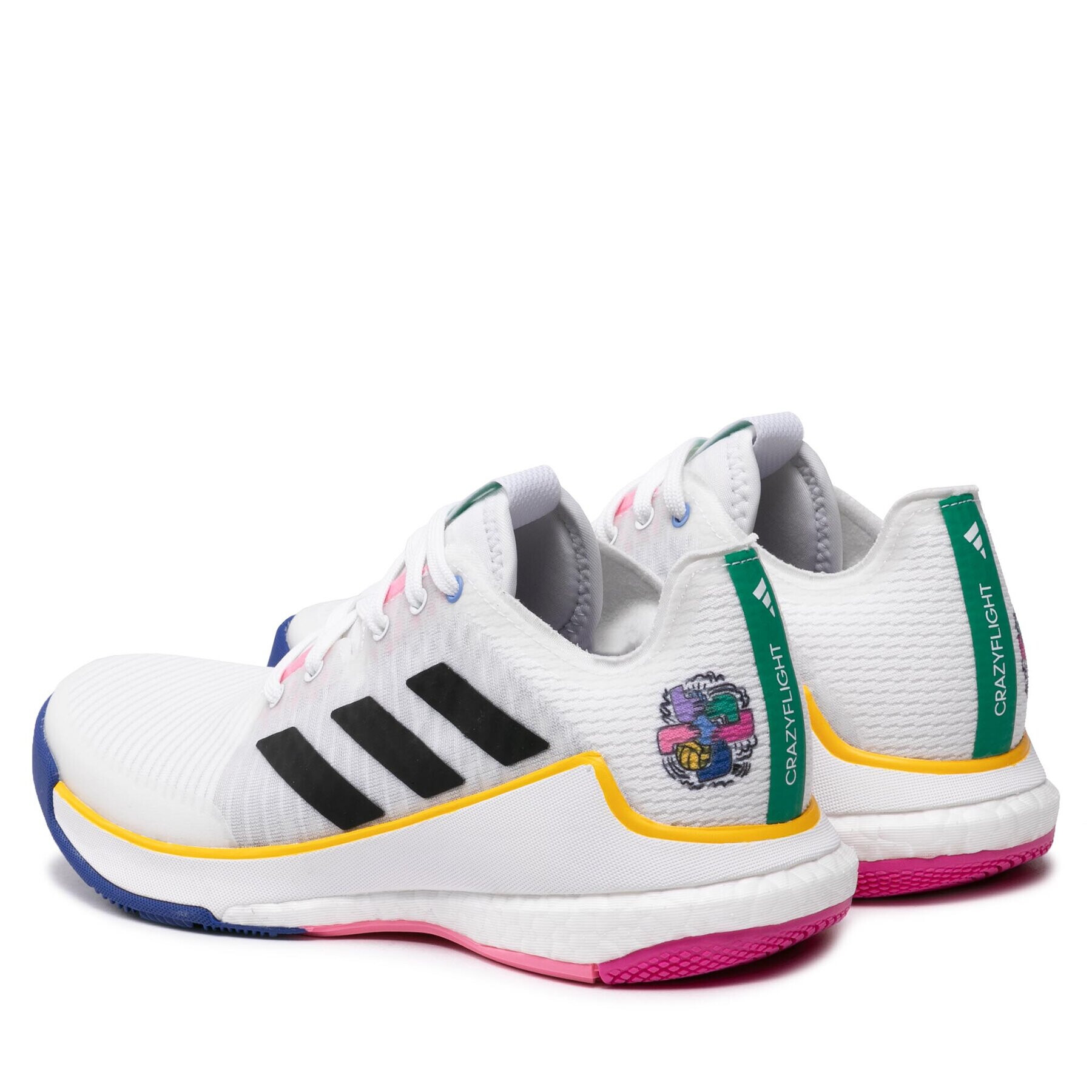 adidas Обувки Crazyflight Shoes HP3340 Бял - Pepit.bg