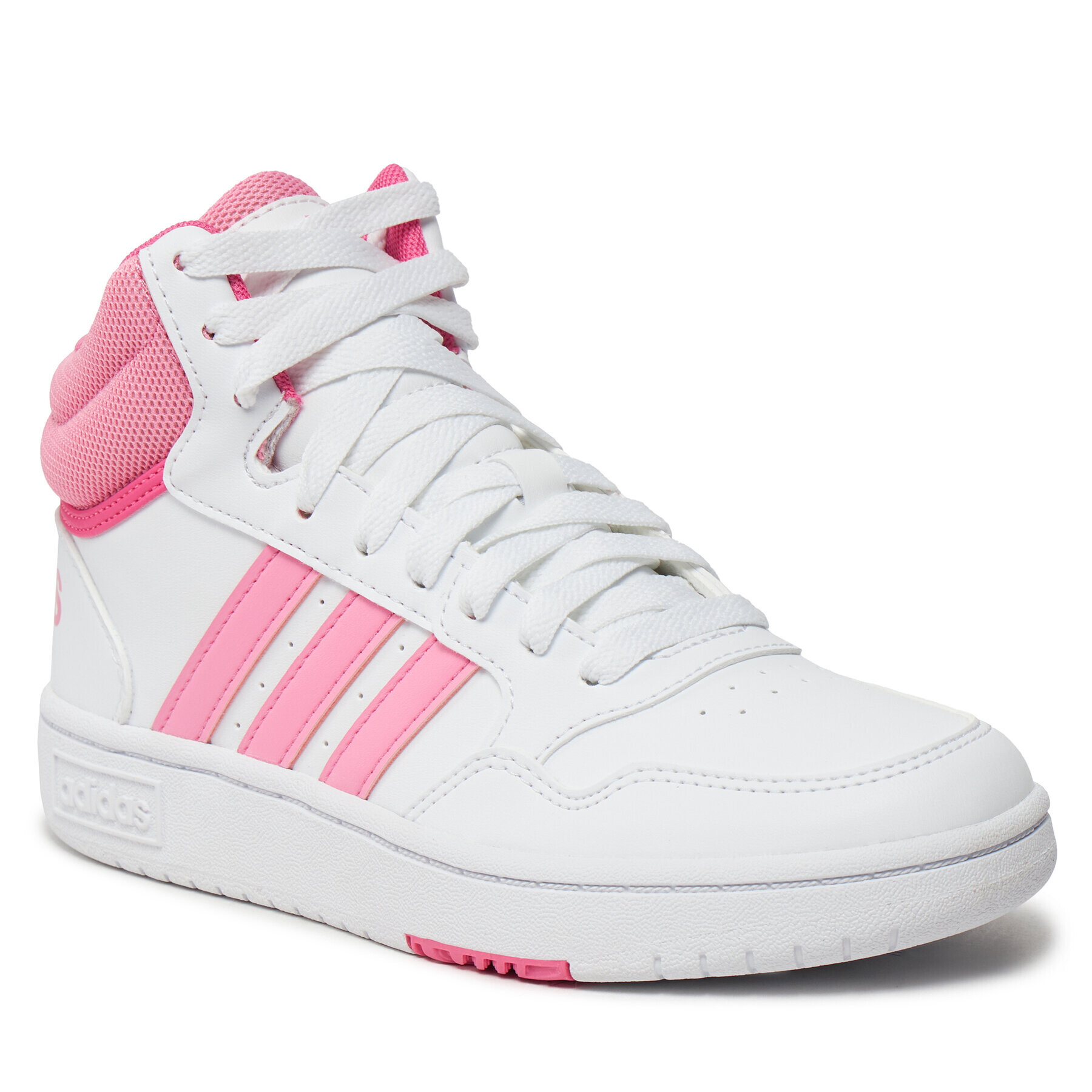 adidas Обувки Hoops 3.0 Mid K IG3716 Бял - Pepit.bg