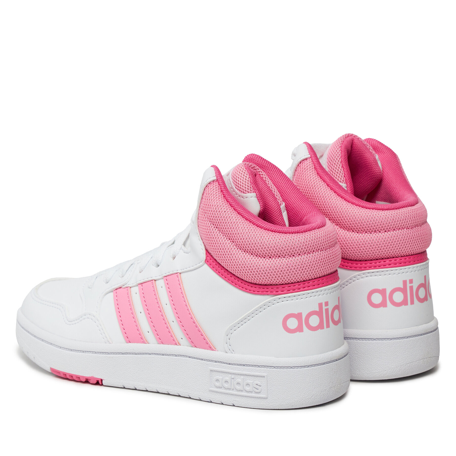 adidas Обувки Hoops 3.0 Mid K IG3716 Бял - Pepit.bg