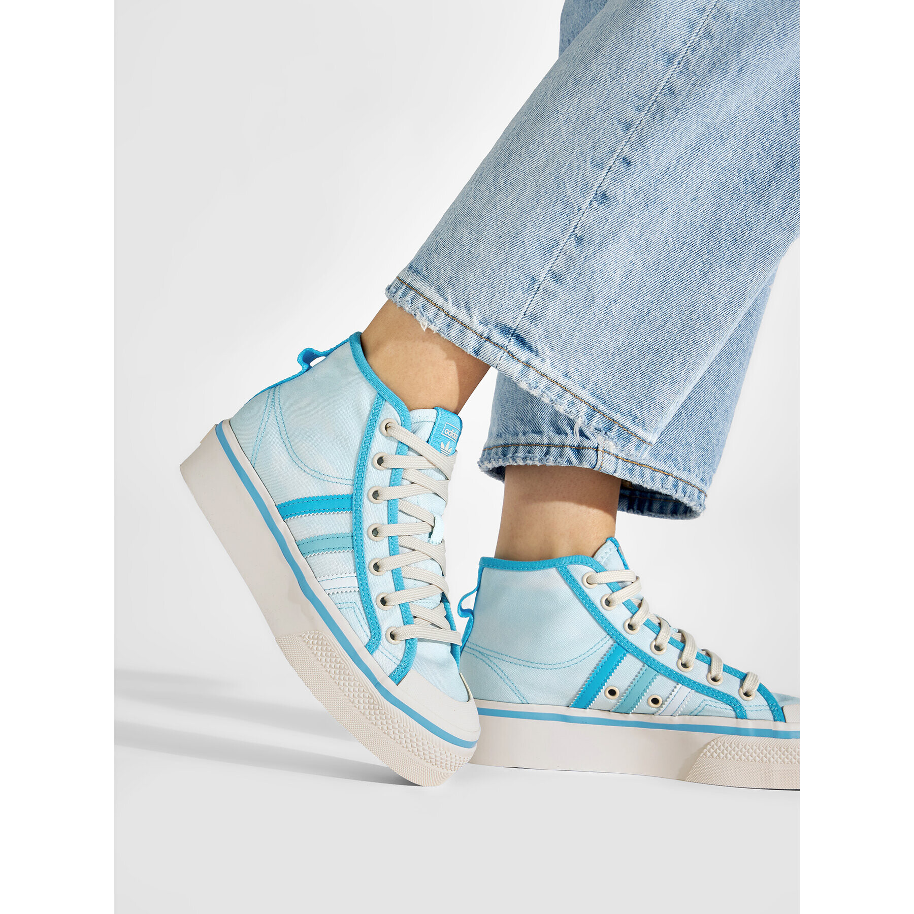 adidas Обувки Nizza Platform Mid GX4604 Син - Pepit.bg