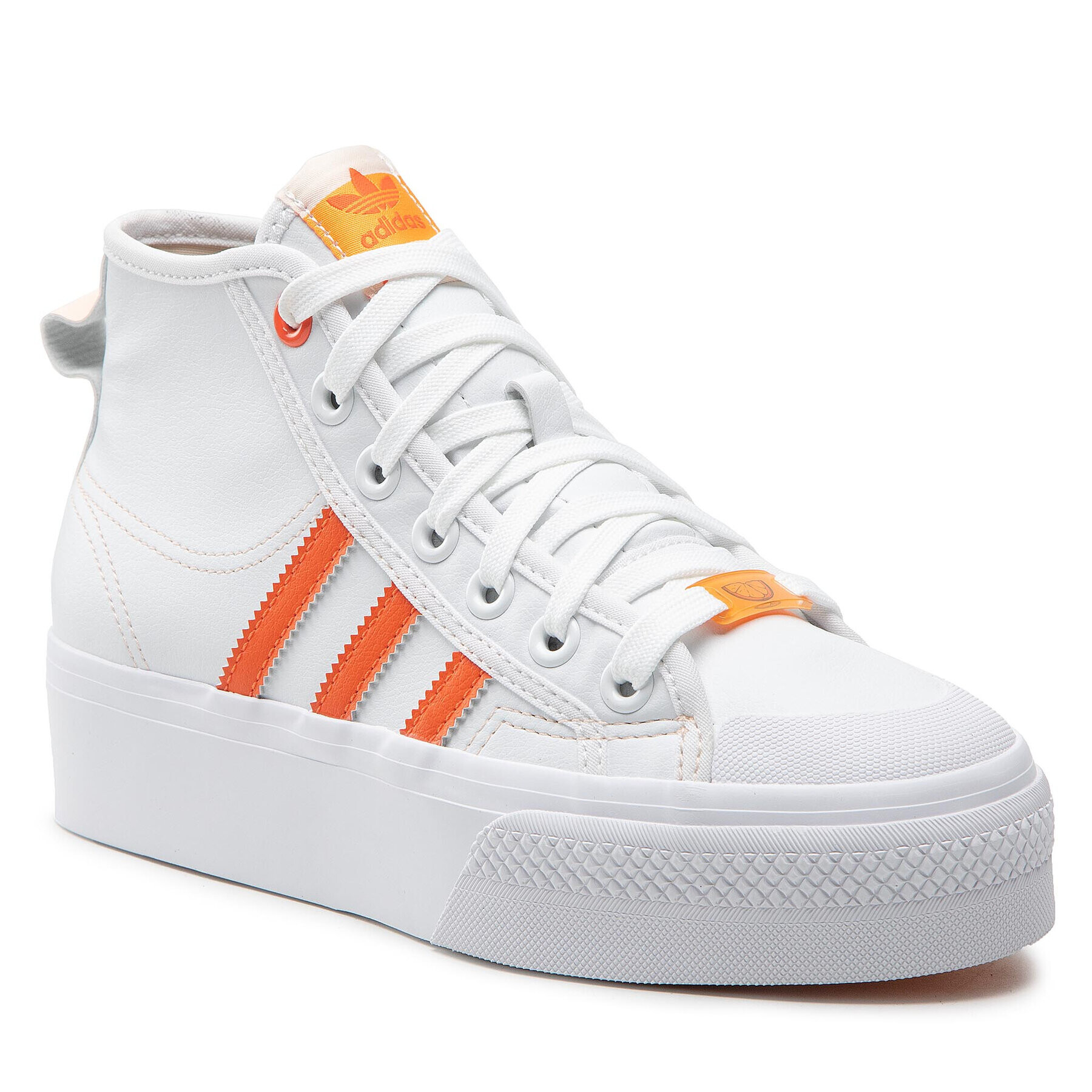 adidas Обувки Nizza Platform Mid Her Veg GY1897 Бял - Pepit.bg