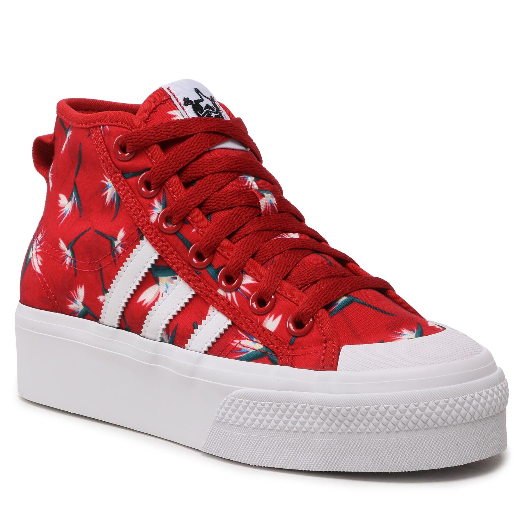 adidas Обувки Nizza Platform Mid Tm W GY9561 Червен - Pepit.bg