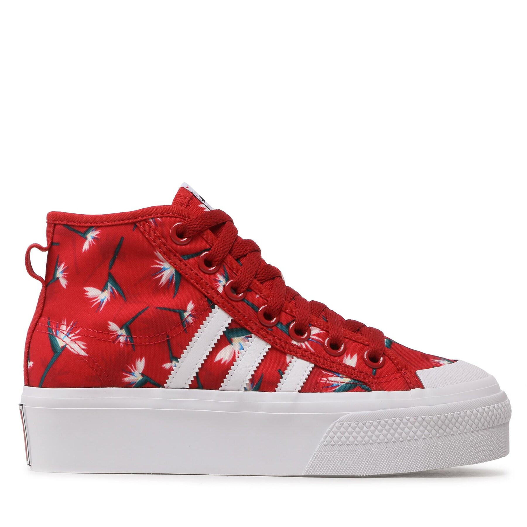 adidas Обувки Nizza Platform Mid Tm W GY9561 Червен - Pepit.bg