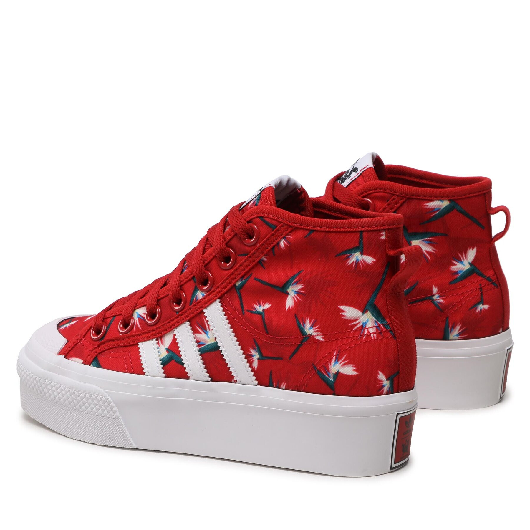 adidas Обувки Nizza Platform Mid Tm W GY9561 Червен - Pepit.bg