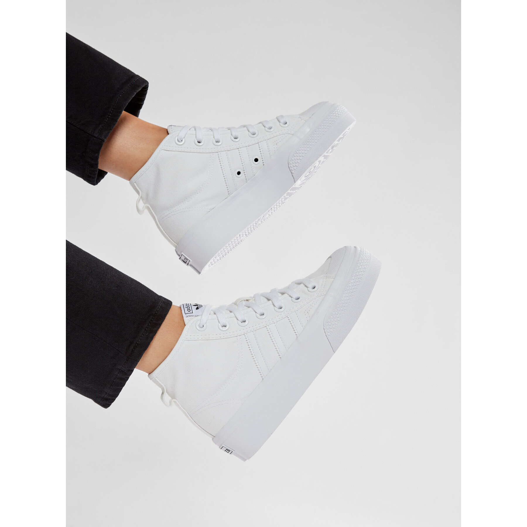 adidas Обувки Nizza Platform Mid W FY2782 Бял - Pepit.bg