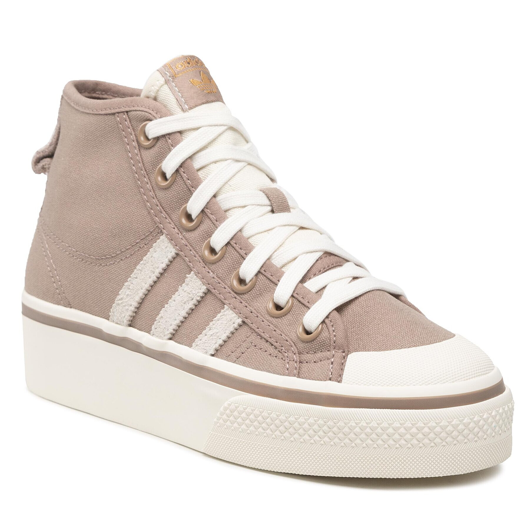 adidas Обувки Nizza Platform Mid W HQ6237 Кафяв - Pepit.bg
