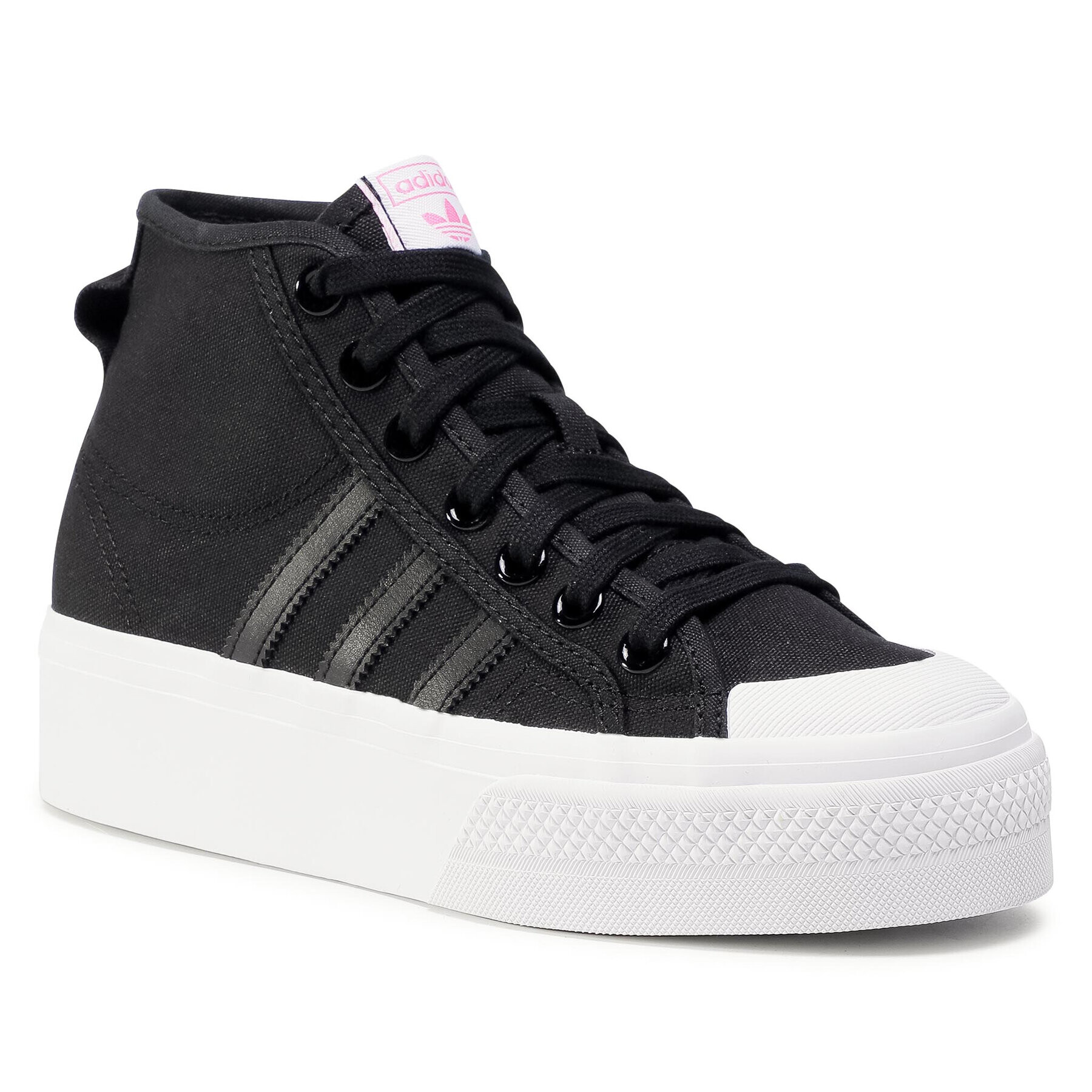 adidas Обувки Nizza Platfrom Mid W FY7579 Черен - Pepit.bg