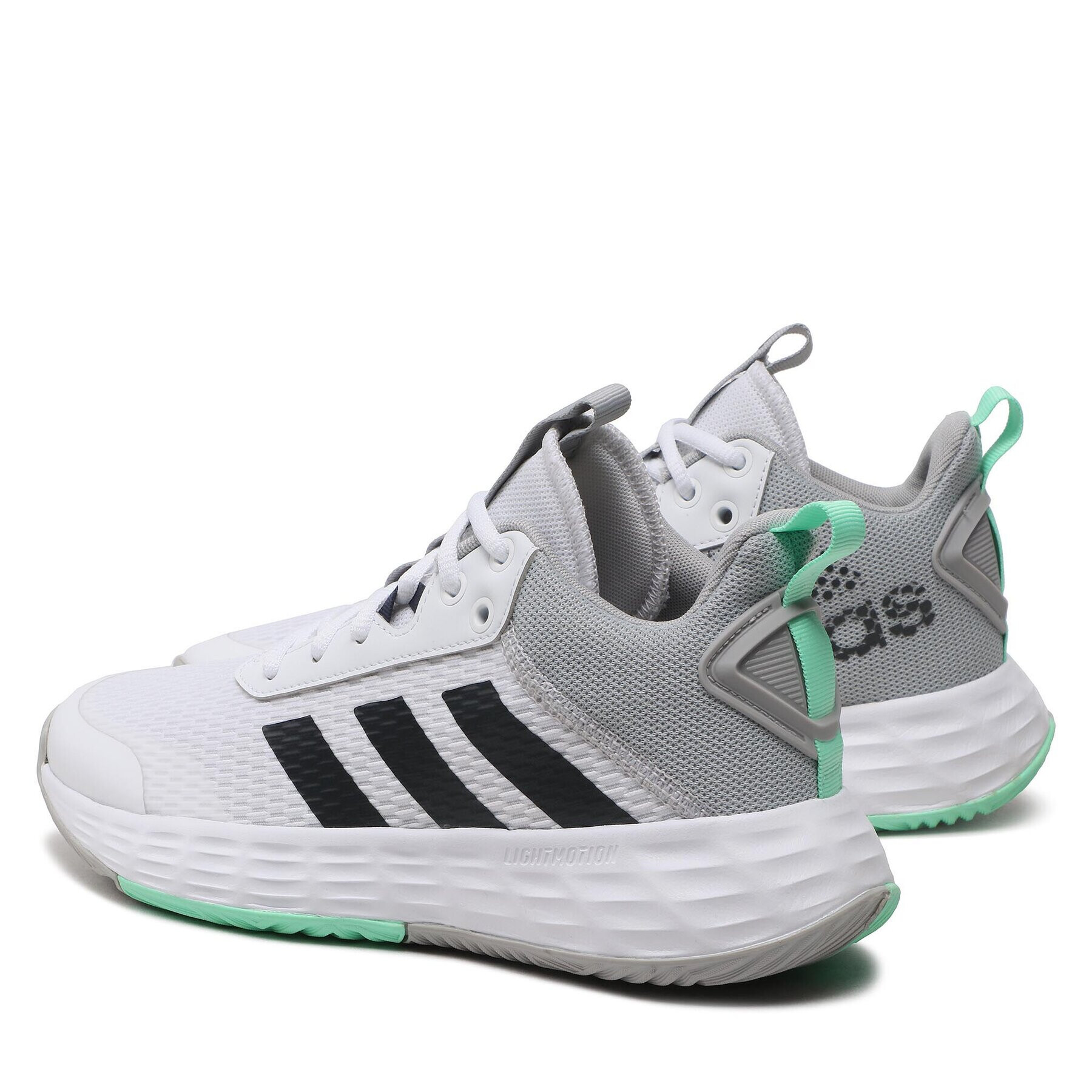 adidas Обувки OwnTheGame 2.0 Lightmotion Sport Basketball Mid Shoes HP7888 Бял - Pepit.bg