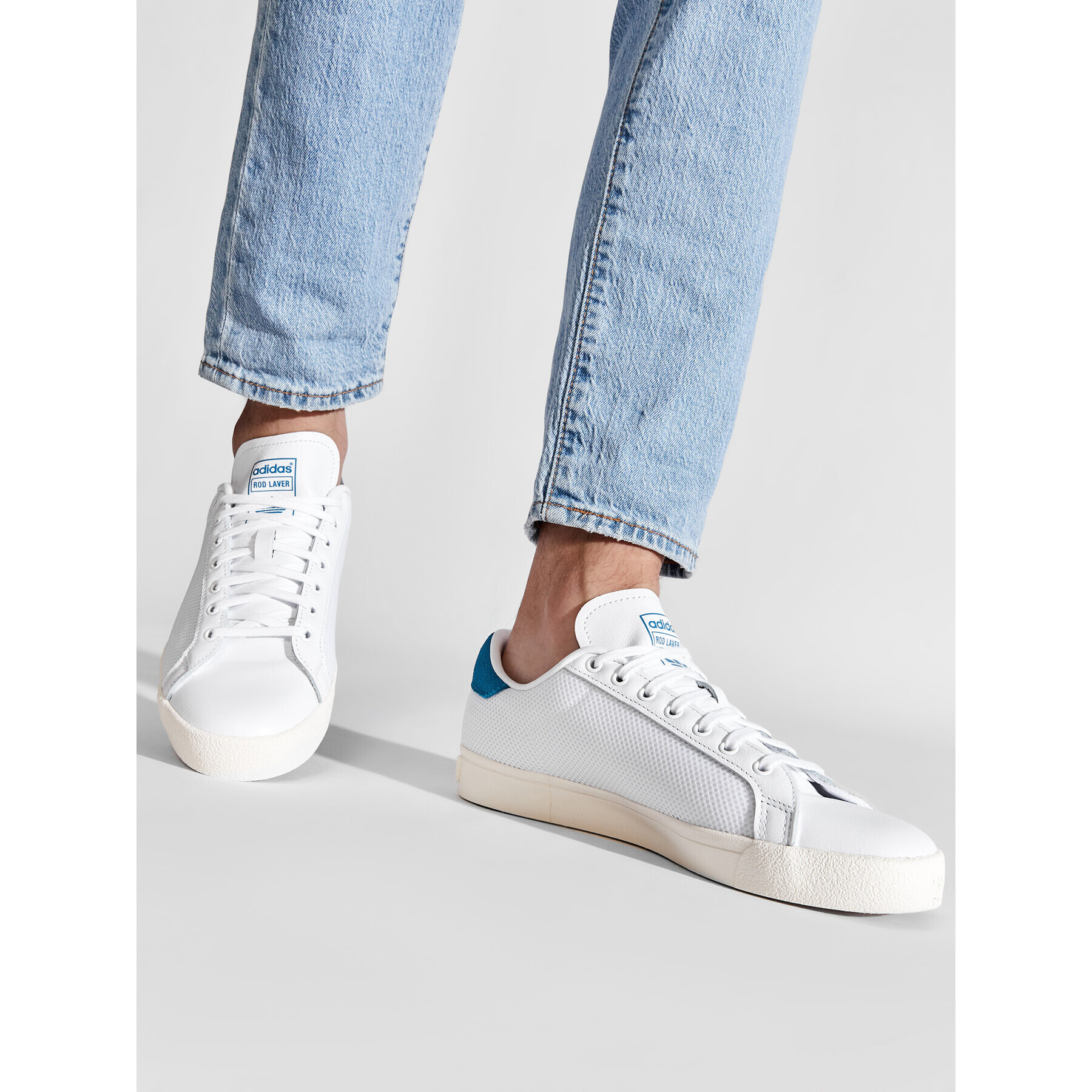 adidas Обувки Rod Laver Vin GZ6297 Бял - Pepit.bg