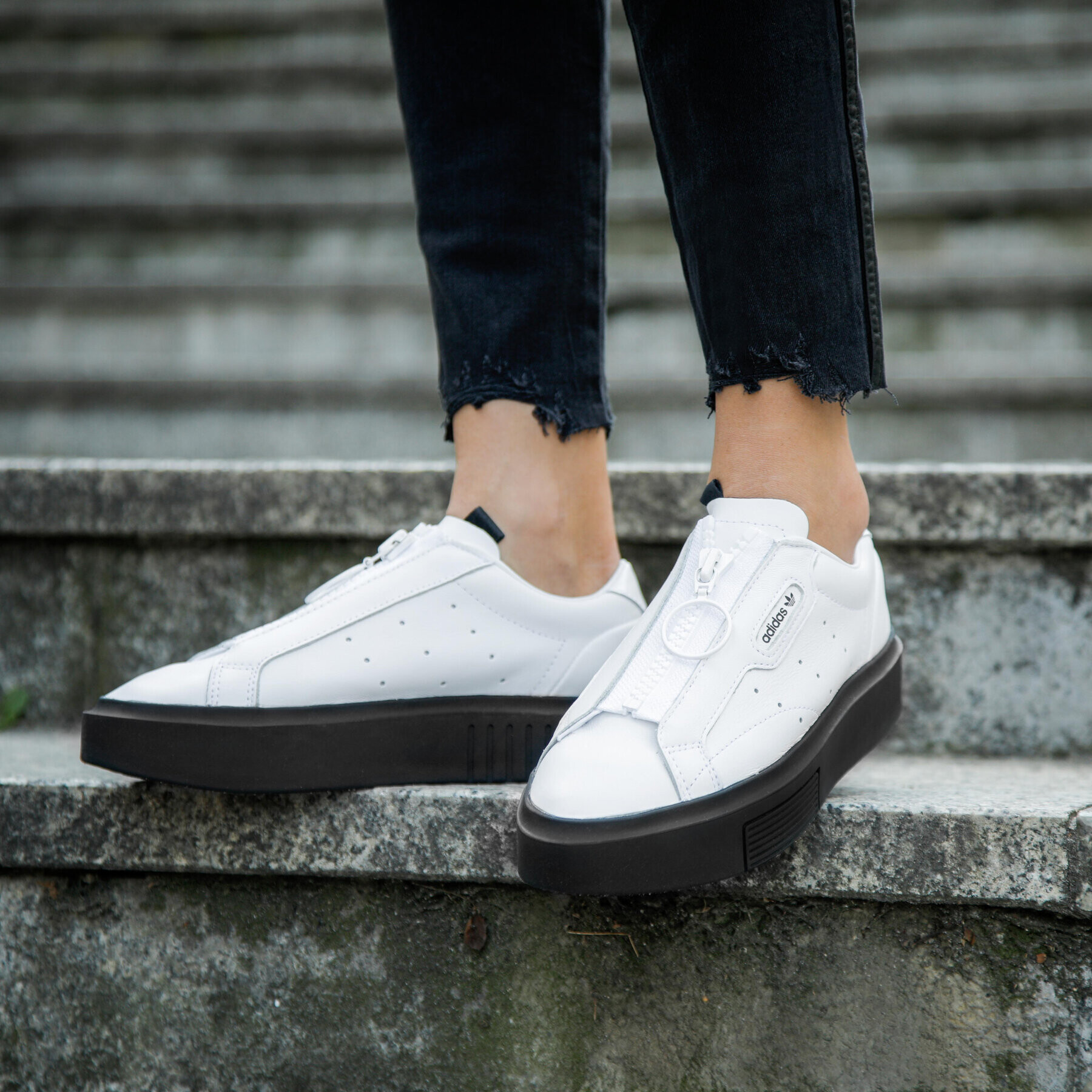 adidas Обувки Sleek Super Z W EF1899 Бял - Pepit.bg
