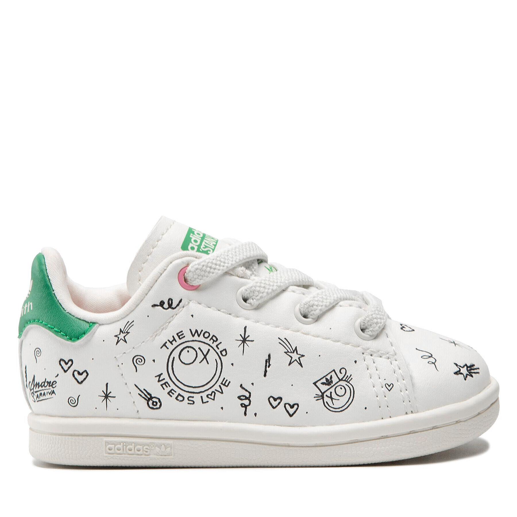 adidas Обувки Stan Smith El I GY1788 Бял - Pepit.bg