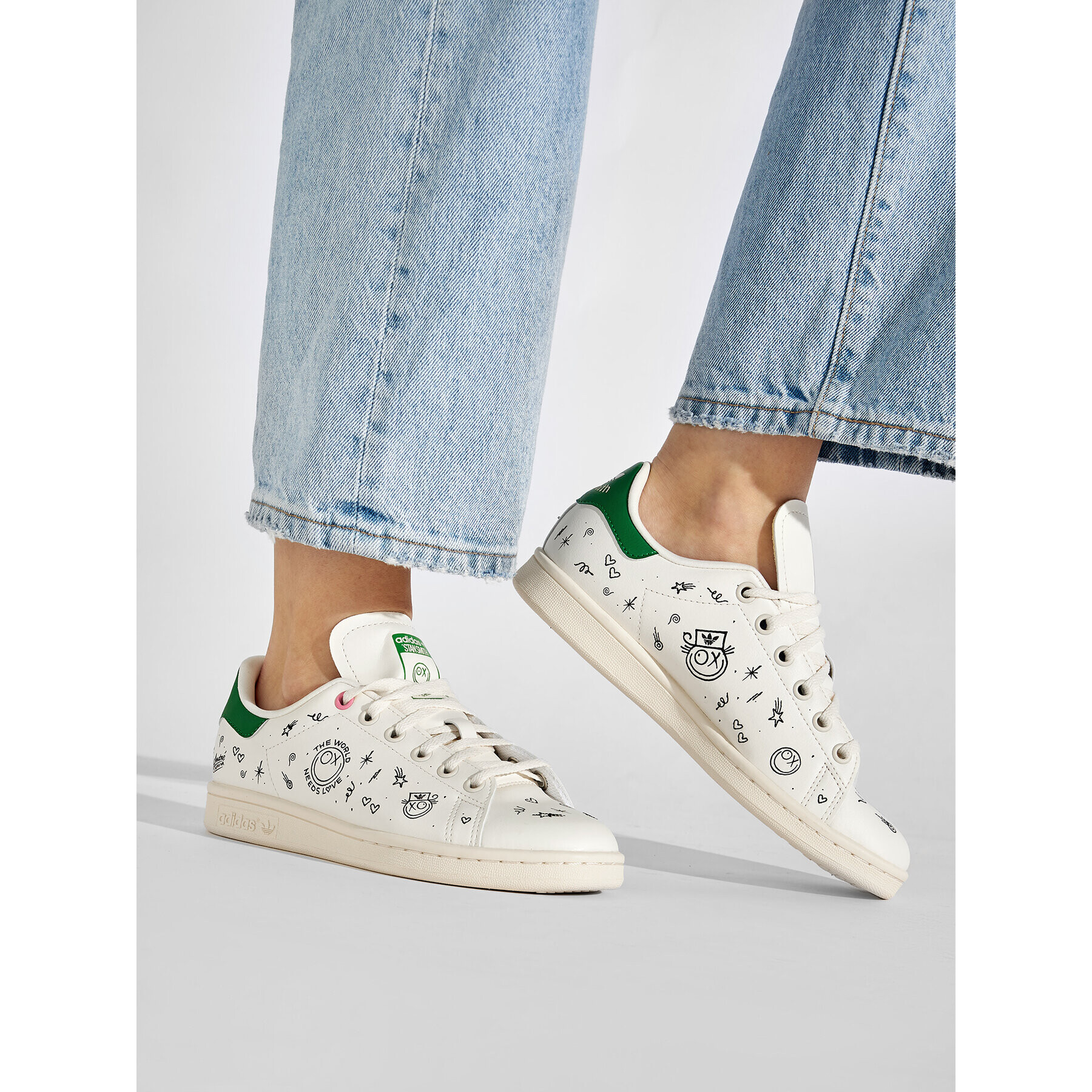 adidas Обувки Stan Smith J GY1786 Бял - Pepit.bg