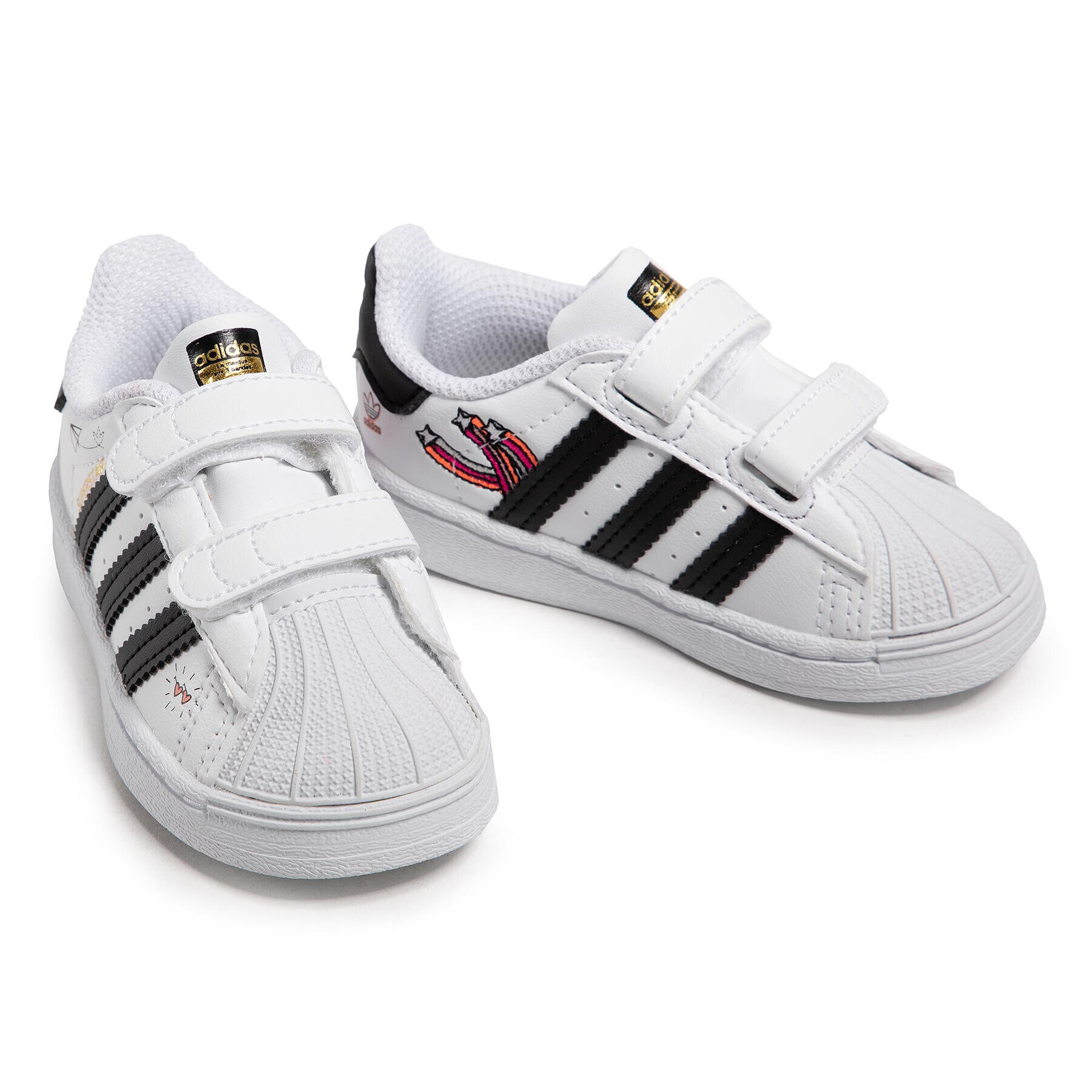 adidas Обувки Superstar Cf I FZ0619 Бял - Pepit.bg