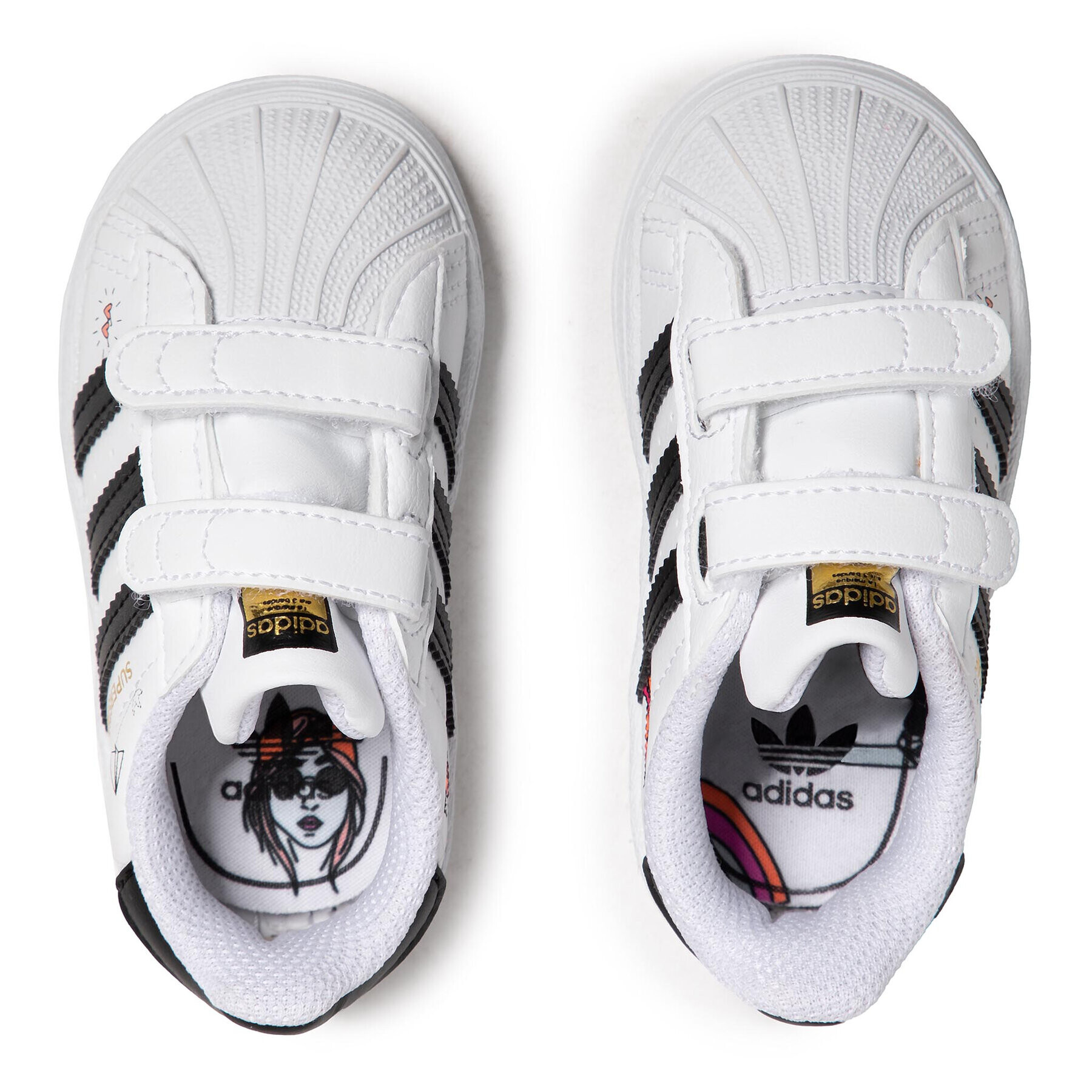 adidas Обувки Superstar Cf I FZ0619 Бял - Pepit.bg