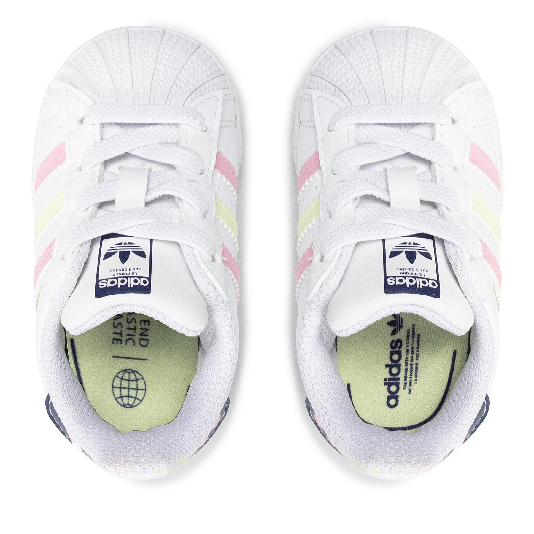 adidas Обувки Superstar El I GY3332 Бял - Pepit.bg