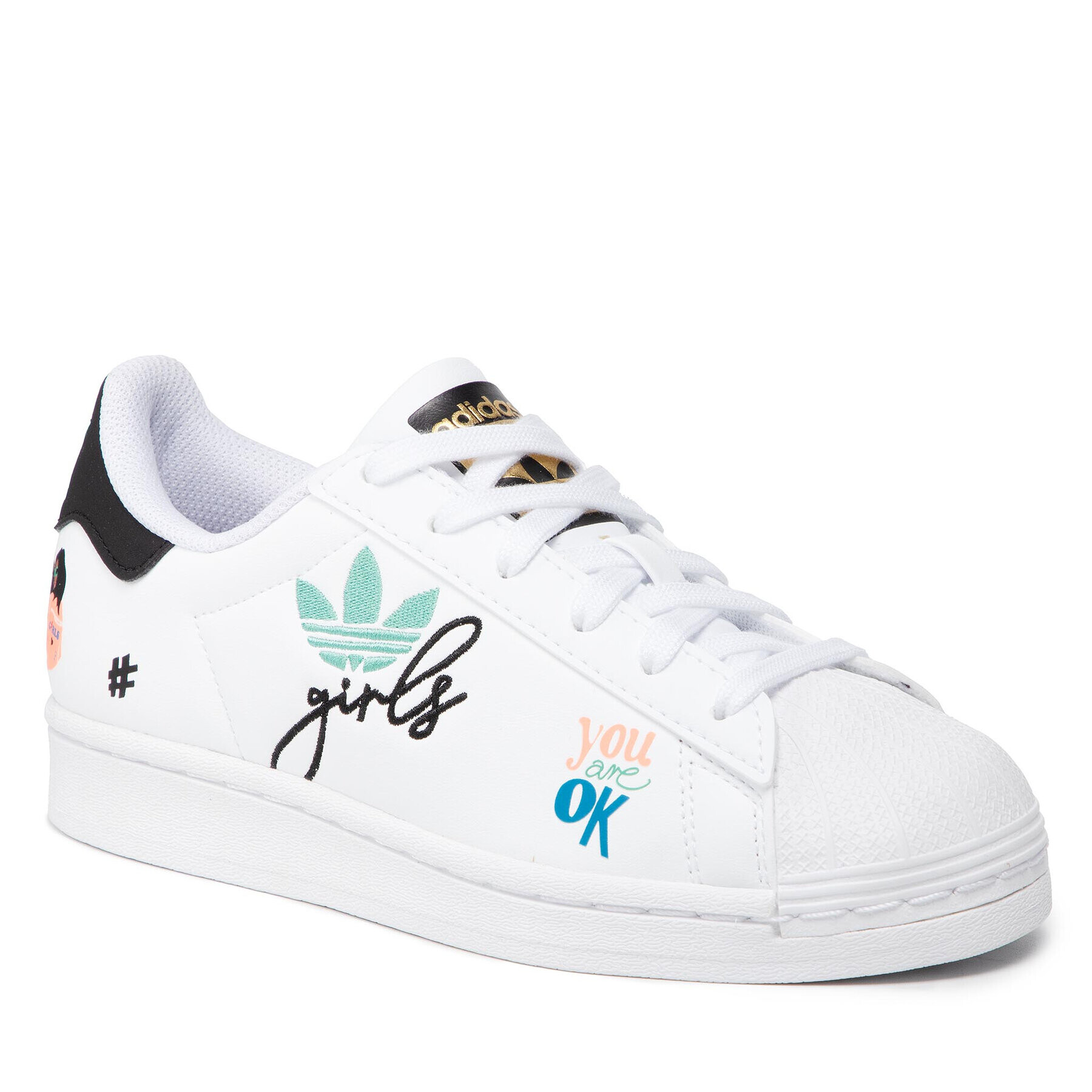 adidas Обувки Superstar Pure J H03995 Бял - Pepit.bg