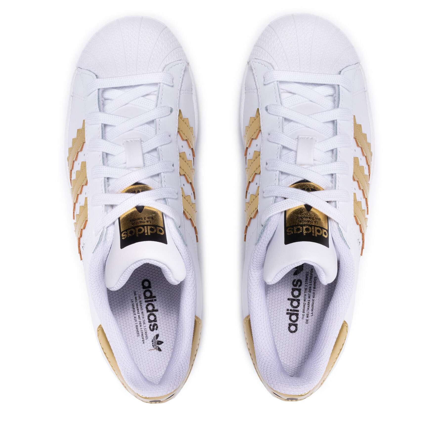 adidas Обувки Superstar W H03915 Бял - Pepit.bg