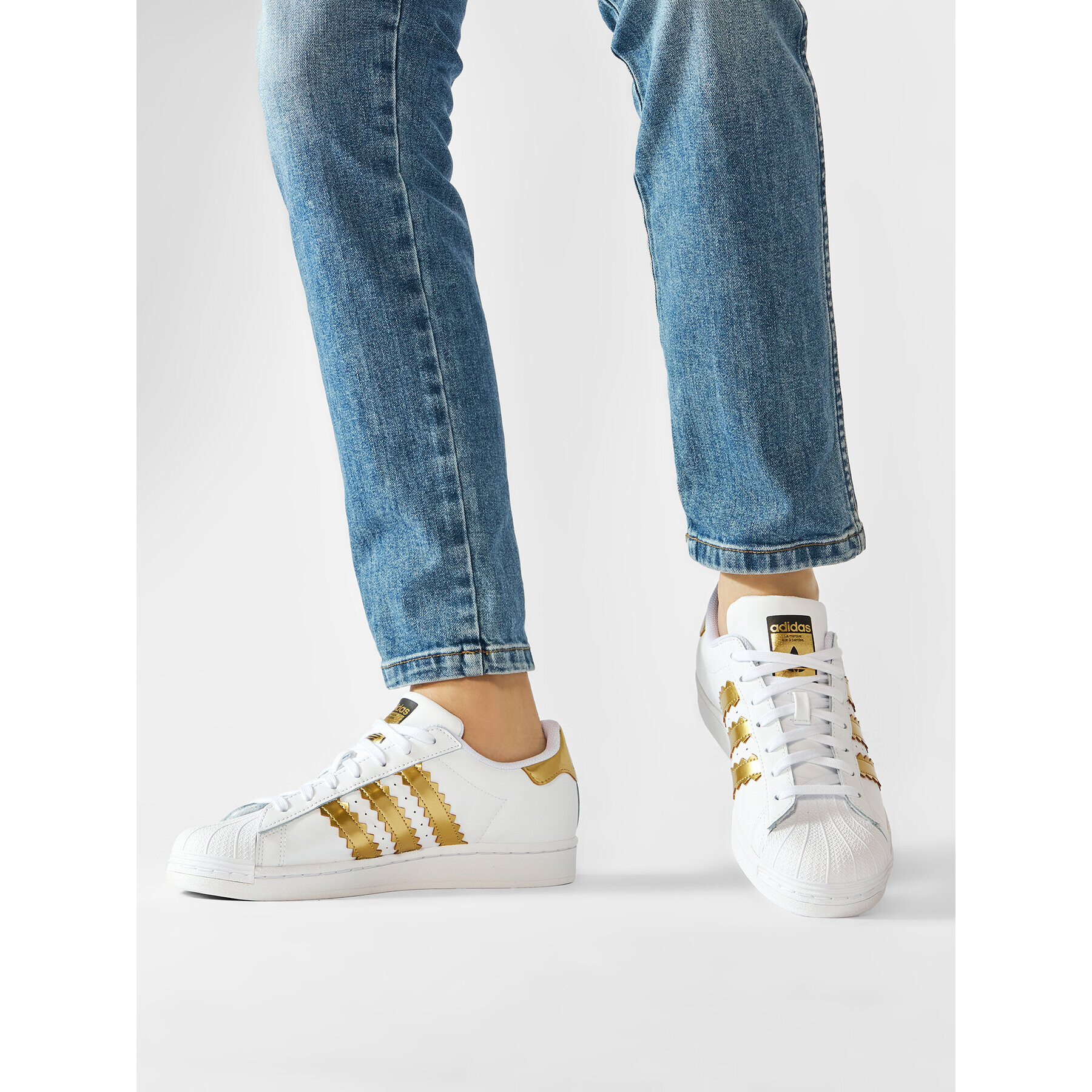 adidas Обувки Superstar W H03915 Бял - Pepit.bg