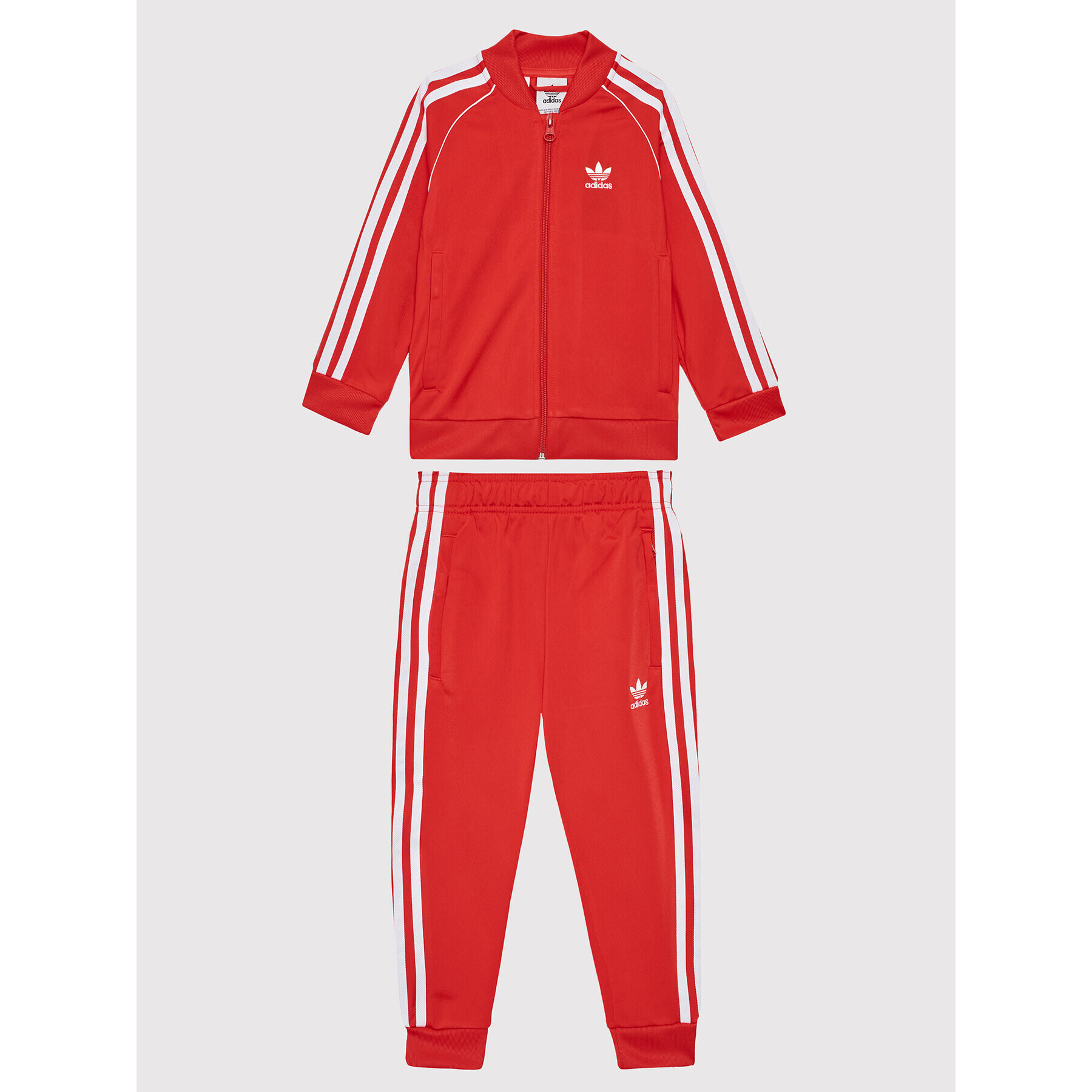 adidas Анцуг adicolor Sst Track HF7471 Червен Regular Fit - Pepit.bg