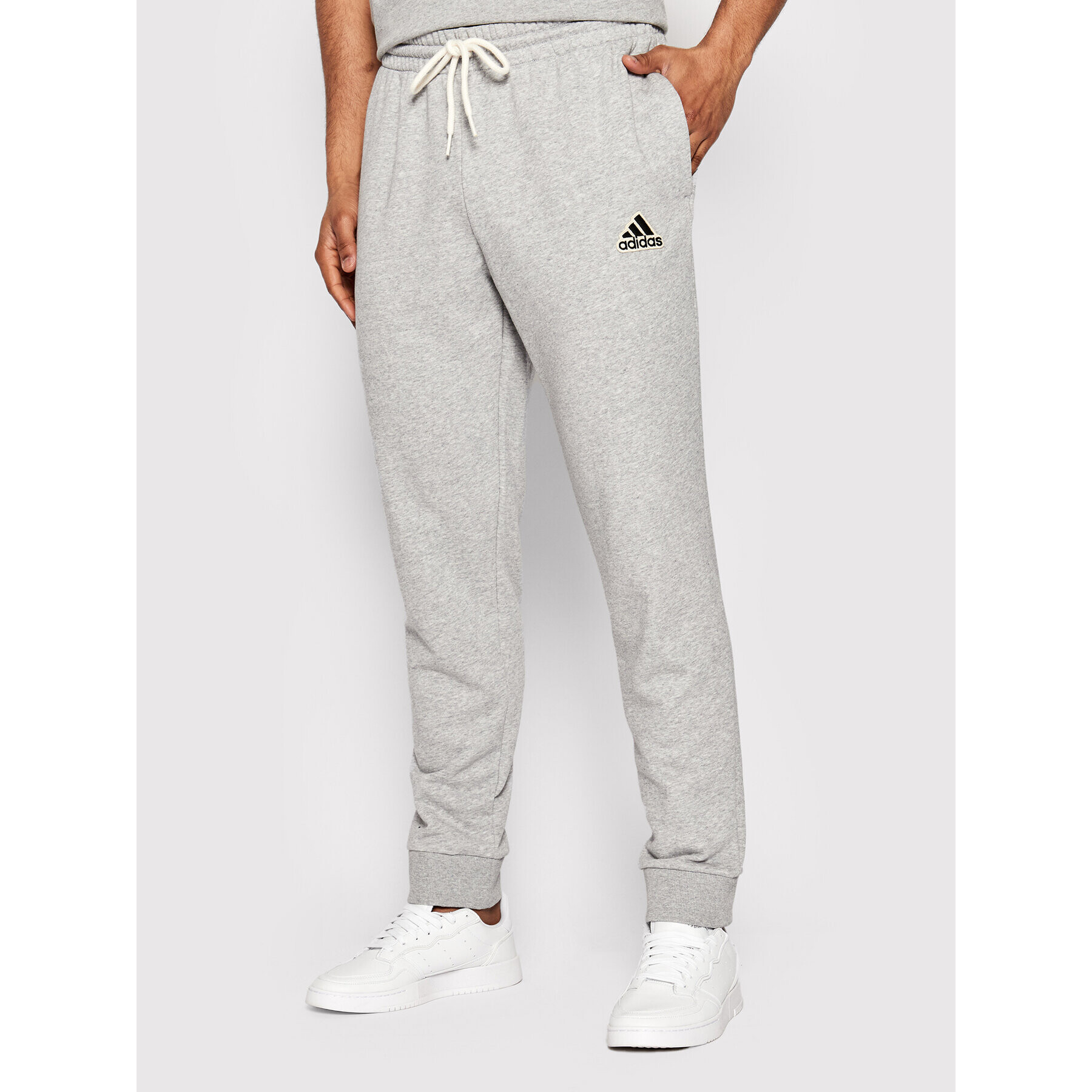 adidas Performance Долнище анцуг Essentials Feel Comfy French Terry HE1857 Сив Regular Fit - Pepit.bg