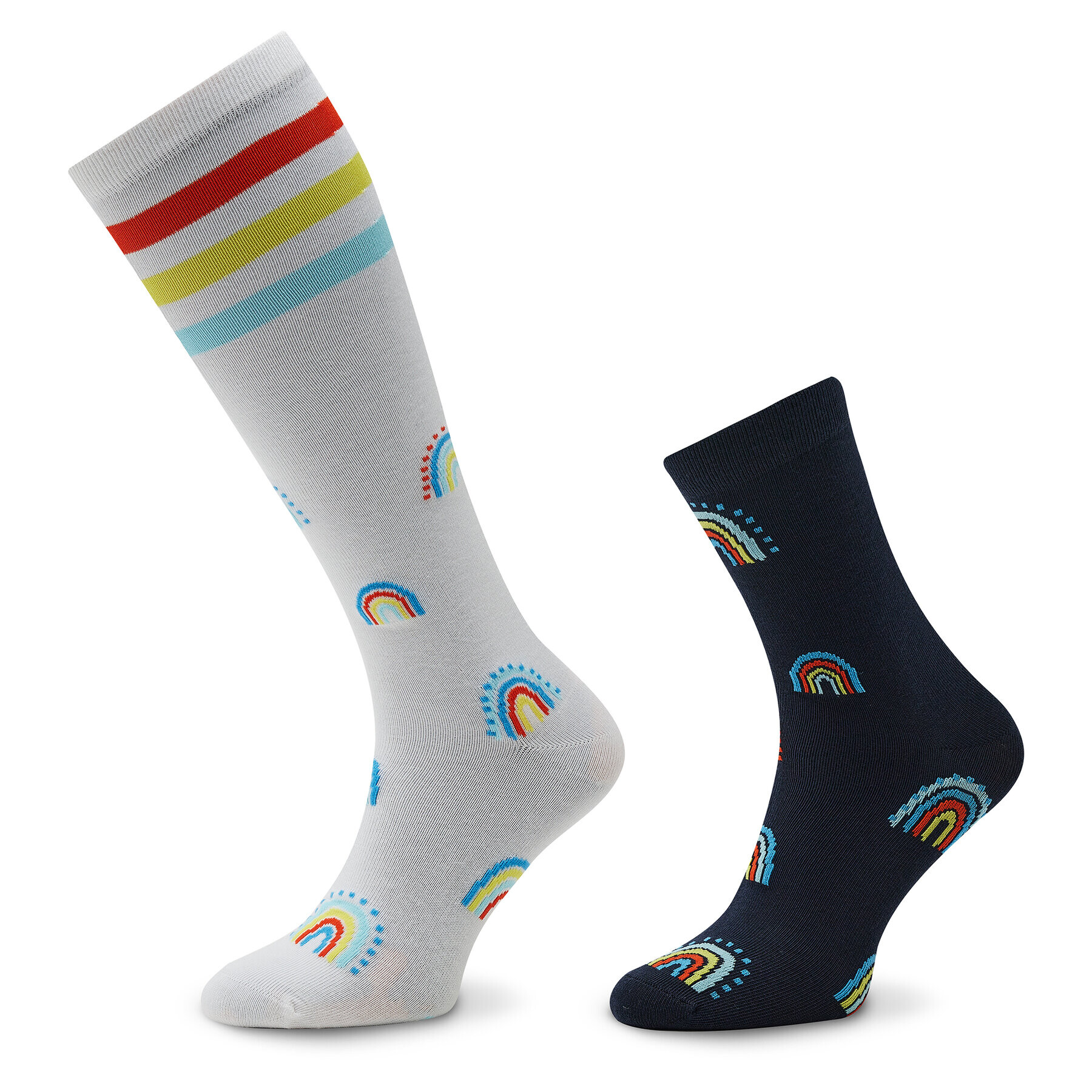 adidas Комплект 2 чифта дълги чорапи мъжки Rainbow HN5735 Цветен - Pepit.bg