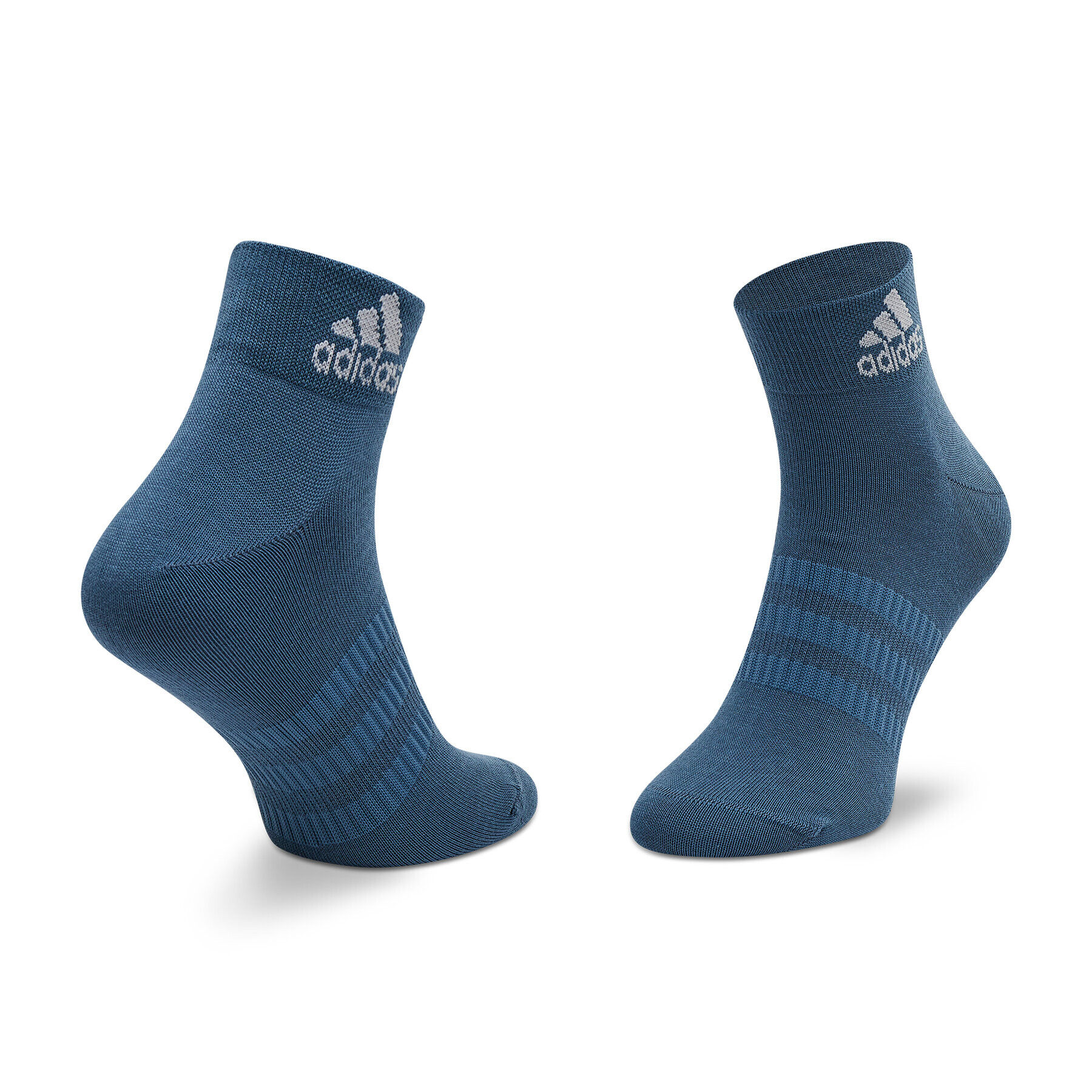 adidas Performance Комплект 3 чифта дълги чорапи мъжки 3-Stripes Cushioned Crew HE4998 Син - Pepit.bg